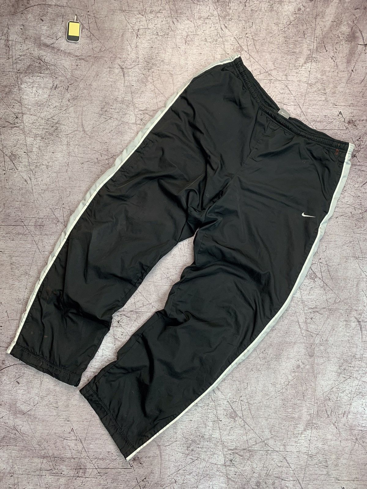 Nike × Vintage Nike Vintage Mens Nylon Track Pants Drill Style Size US 34 / EU 50 - 1 Thumbnail