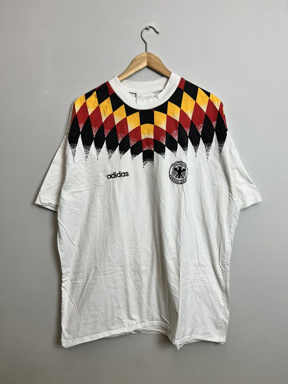 Vintage Rare Vintage 90s Germany Deutsche Jersey Adidas Soccer Size US XL / EU 56 / 4 - 1 Thumbnail