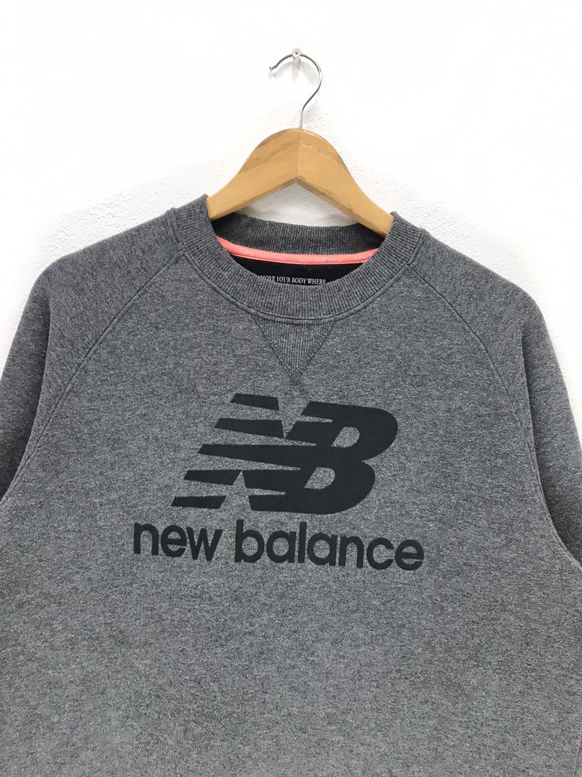 New Balance × Vintage Vintage New Balance Big Logo Sweatshirt Size US M / EU 48-50 / 2 - 2 Thumbnail