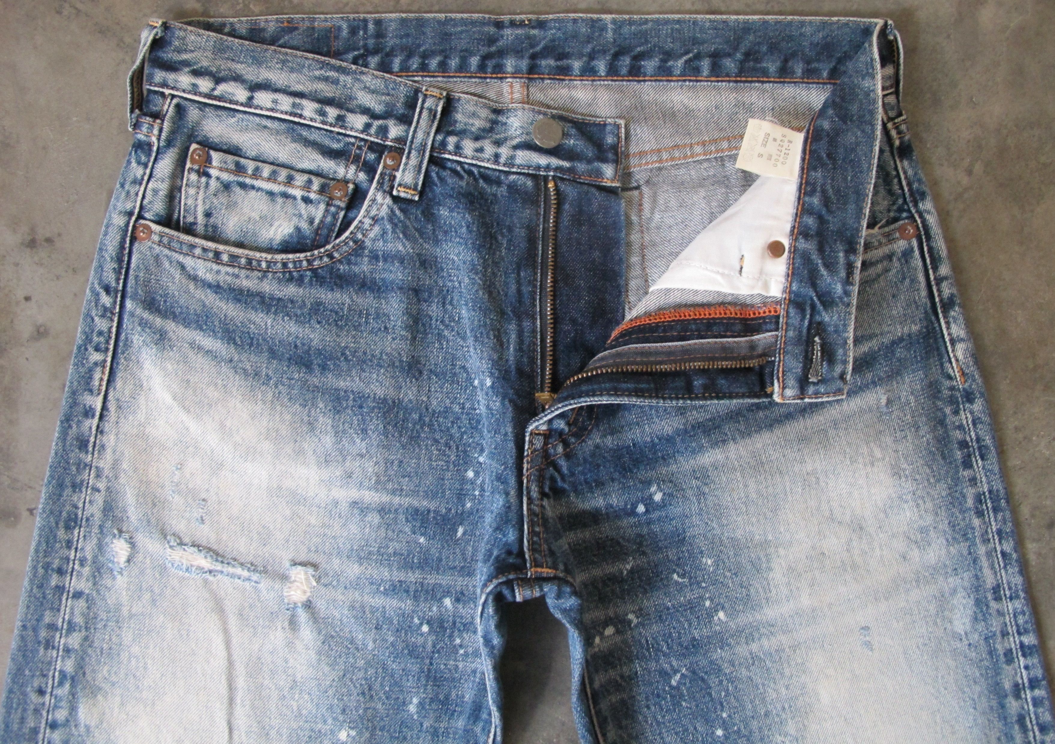 Japanese Brand RNA Inc Distress Jeans W30 Size US 30 / EU 46 - 3 Thumbnail