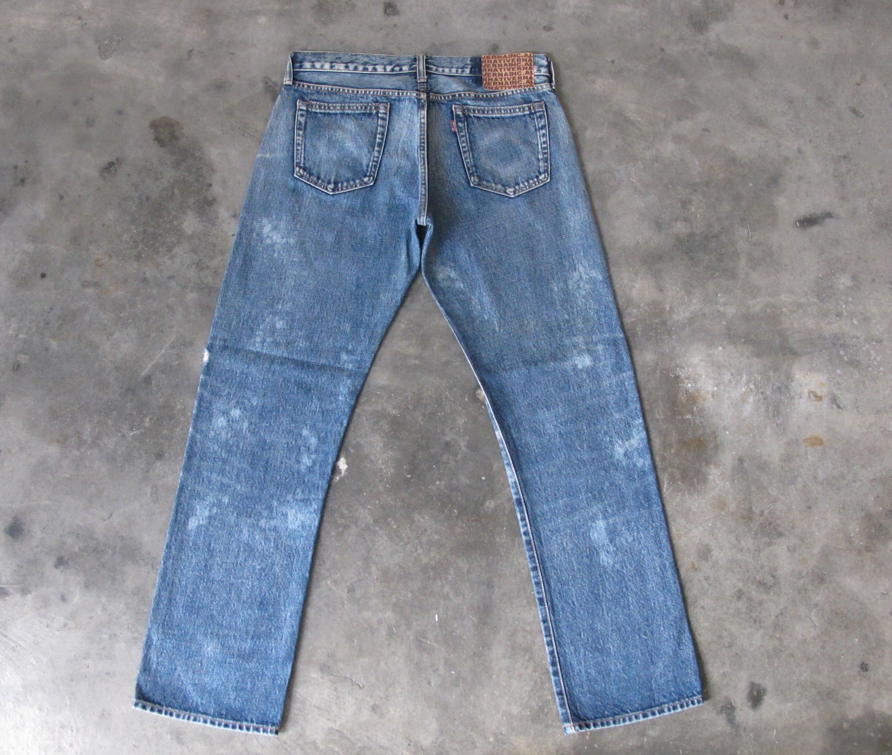 Japanese Brand RNA Inc Distress Jeans W30 Size US 30 / EU 46 - 4 Thumbnail