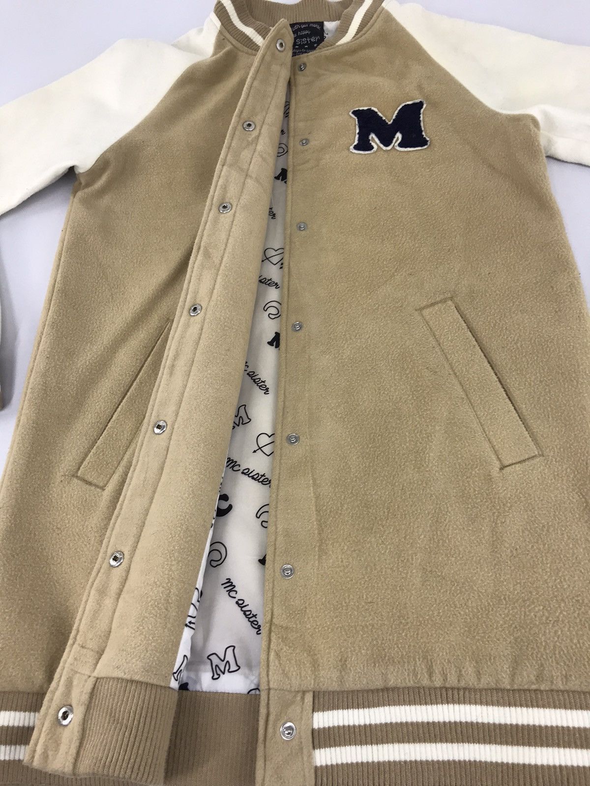 Japanese Brand Vintage Mc Sister M Long Varsity Jacket Wool With Quilted Size US S / EU 44-46 / 1 - 3 Thumbnail