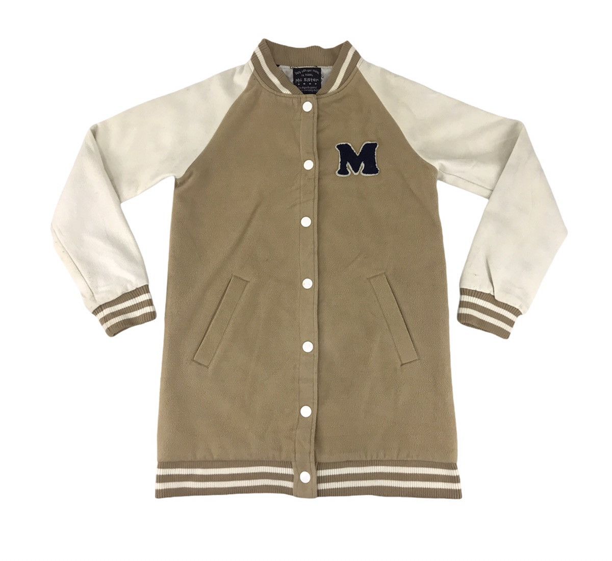 Japanese Brand Vintage Mc Sister M Long Varsity Jacket Wool With Quilted Size US S / EU 44-46 / 1 - 1 Thumbnail