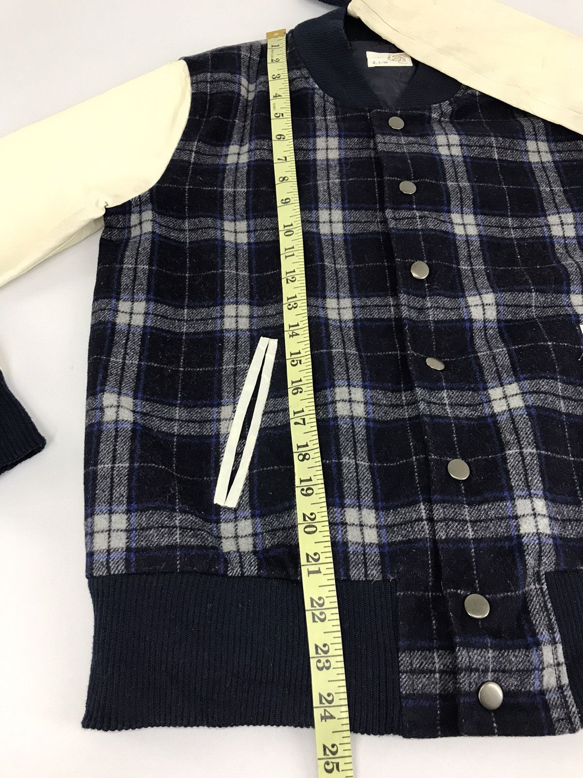 Arrow × Japanese Brand Vintage A.R.W Arrow Plaid Checked Varsity Wool Jacket Size US M / EU 48-50 / 2 - 9 Thumbnail