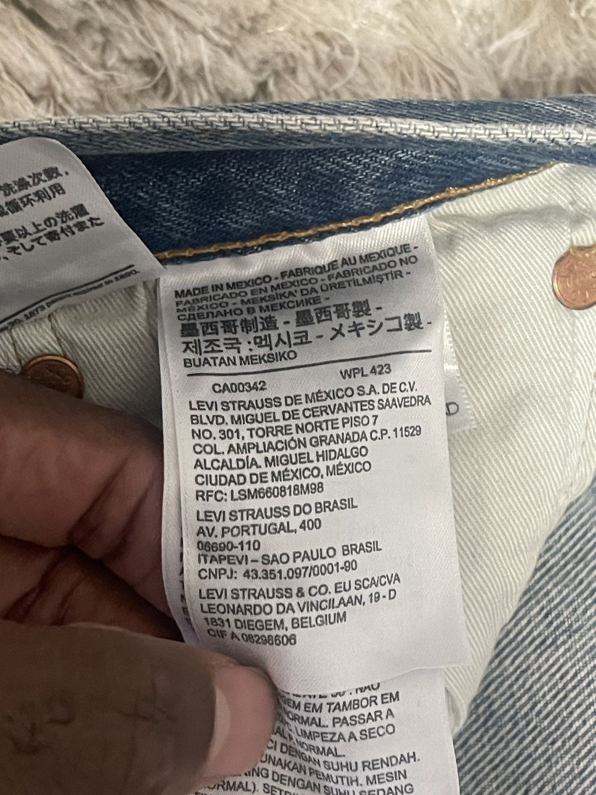 DENIM TEARS Denim Tears COTTON WREATH JEAN LIGHT WASH Size US 33 - 6 Thumbnail