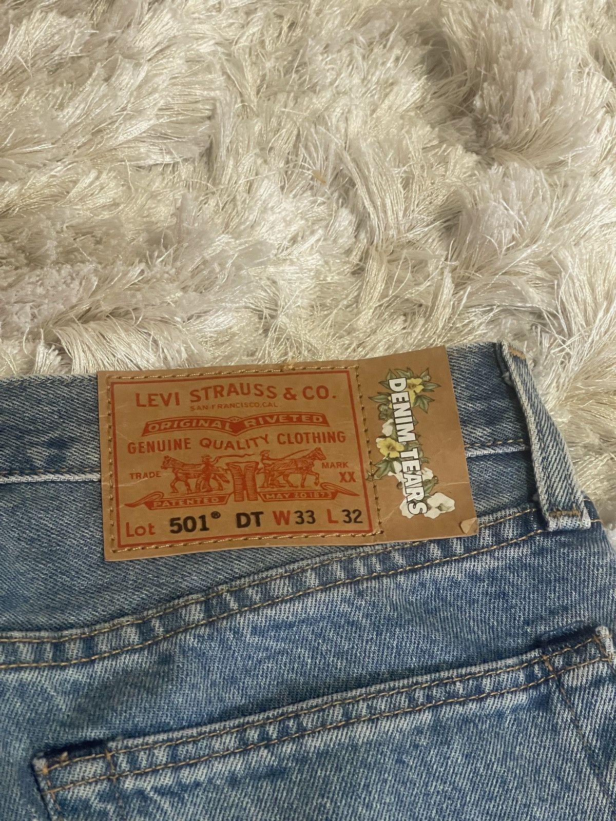DENIM TEARS Denim Tears COTTON WREATH JEAN LIGHT WASH Size US 33 - 13 Thumbnail