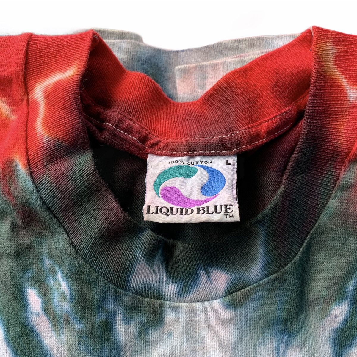 Liquid Blue × The Rolling Stones × Vintage 🔥SPECIAL OFFER🔥VTG 90s TIE DYE THE ROLLING STONES TEE Size US L / EU 52-54 / 3 - 3 Thumbnail