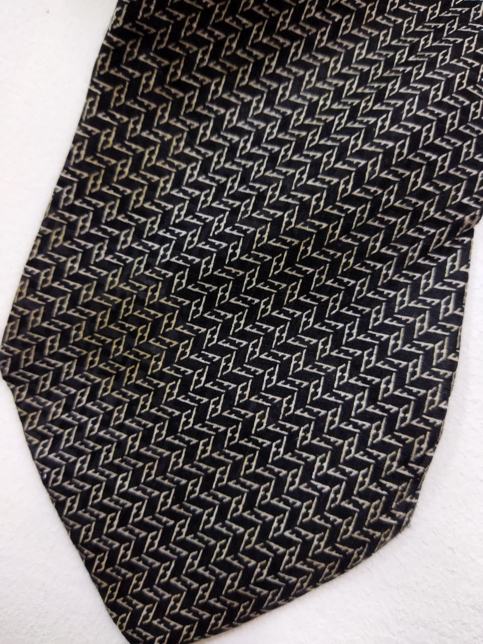 Fendi FENDI Monogram Pure Silk Tie Size ONE SIZE - 6 Thumbnail