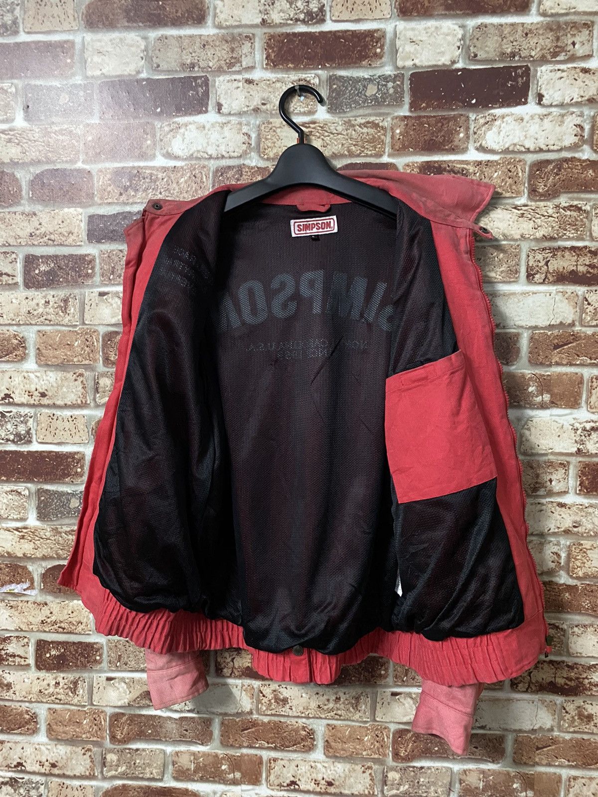 Vintage GK134 VINTAGE SIMPSON BIKER BOMBER JACKET Size US L / EU 52-54 / 3 - 8 Thumbnail