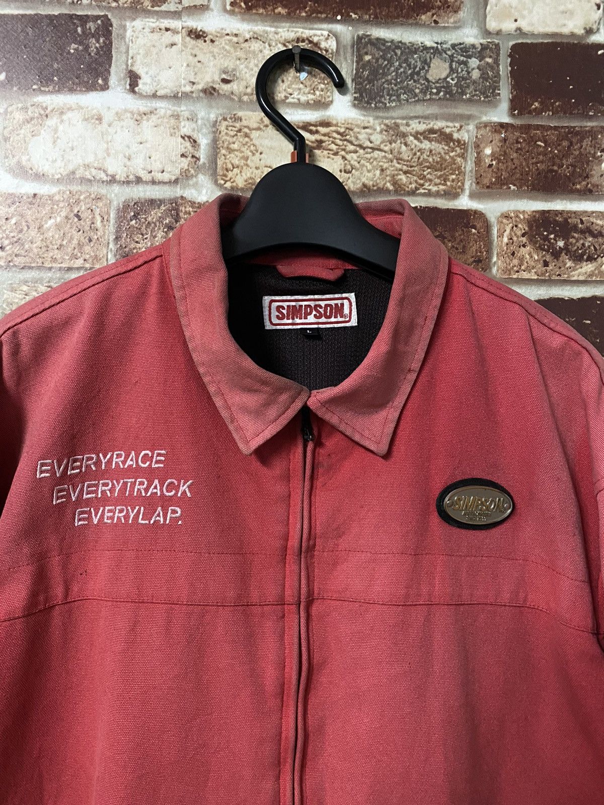 Vintage GK134 VINTAGE SIMPSON BIKER BOMBER JACKET Size US L / EU 52-54 / 3 - 3 Thumbnail