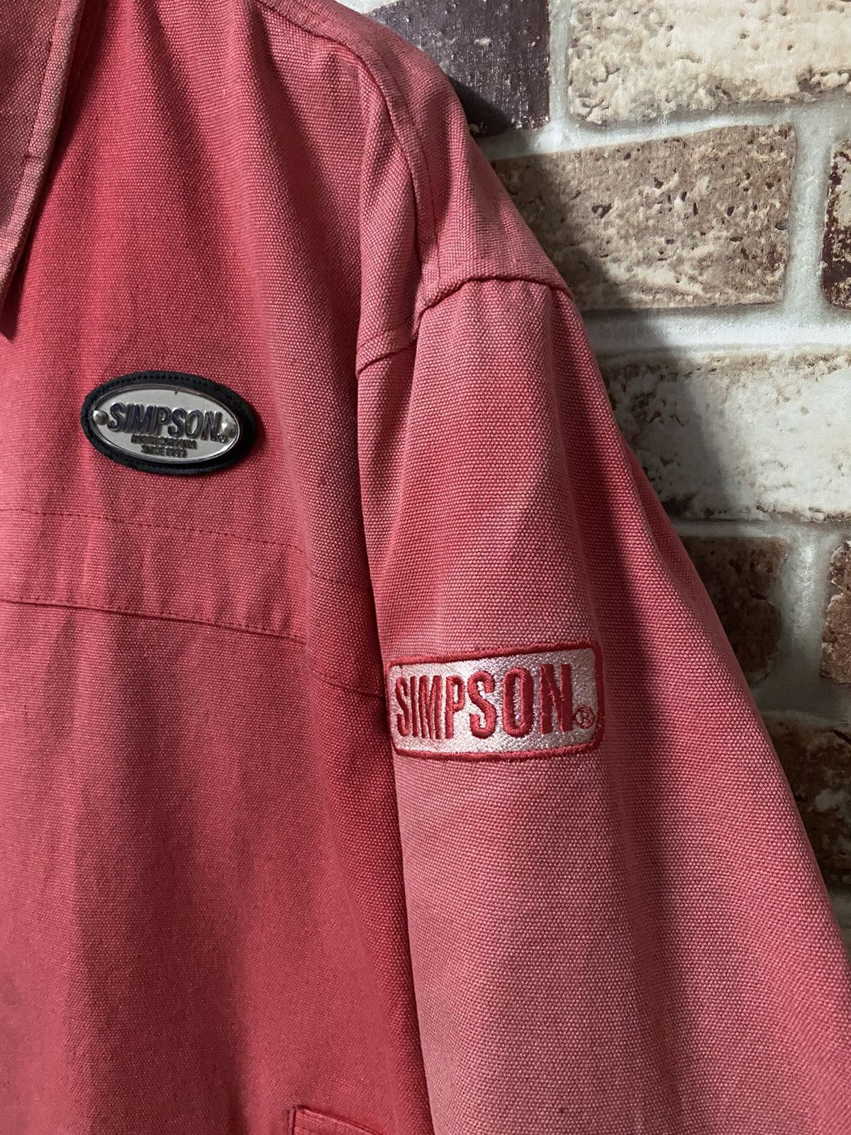 Vintage GK134 VINTAGE SIMPSON BIKER BOMBER JACKET Size US L / EU 52-54 / 3 - 5 Thumbnail