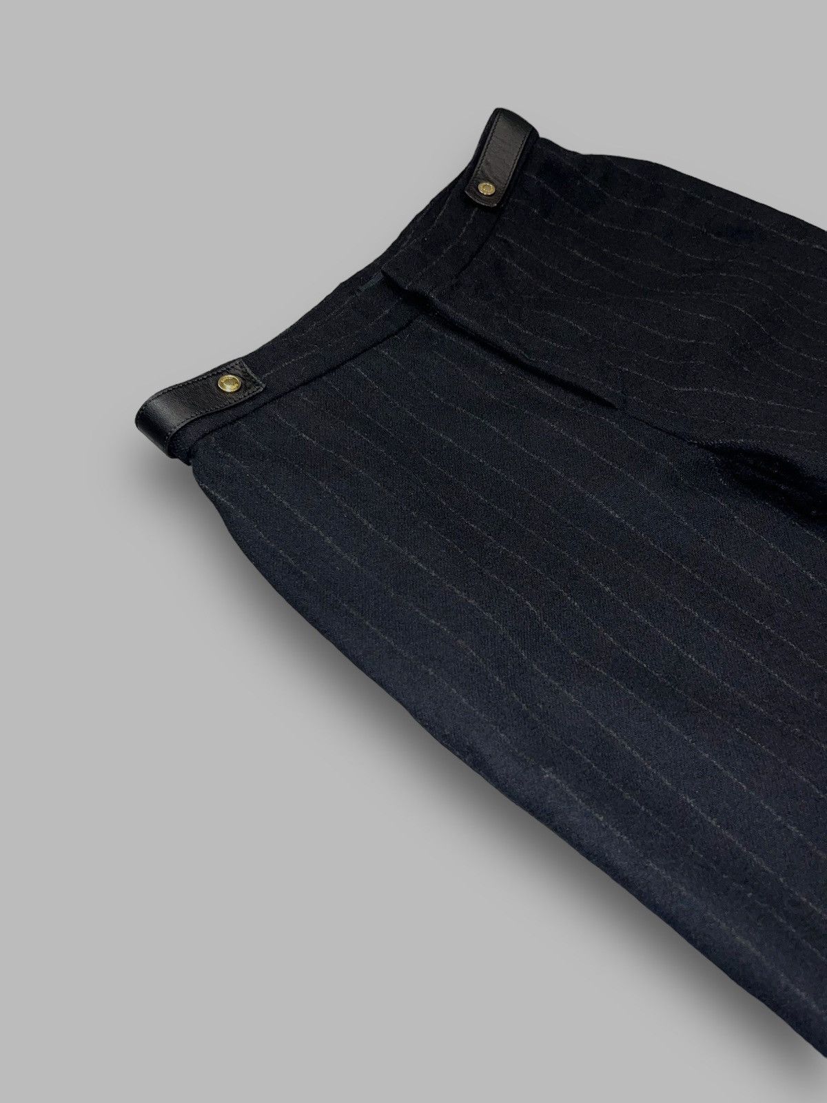 Gucci Gucci Striped Wool Black Casual Pants Size 28" / US 6 / IT 42 - 3 Thumbnail