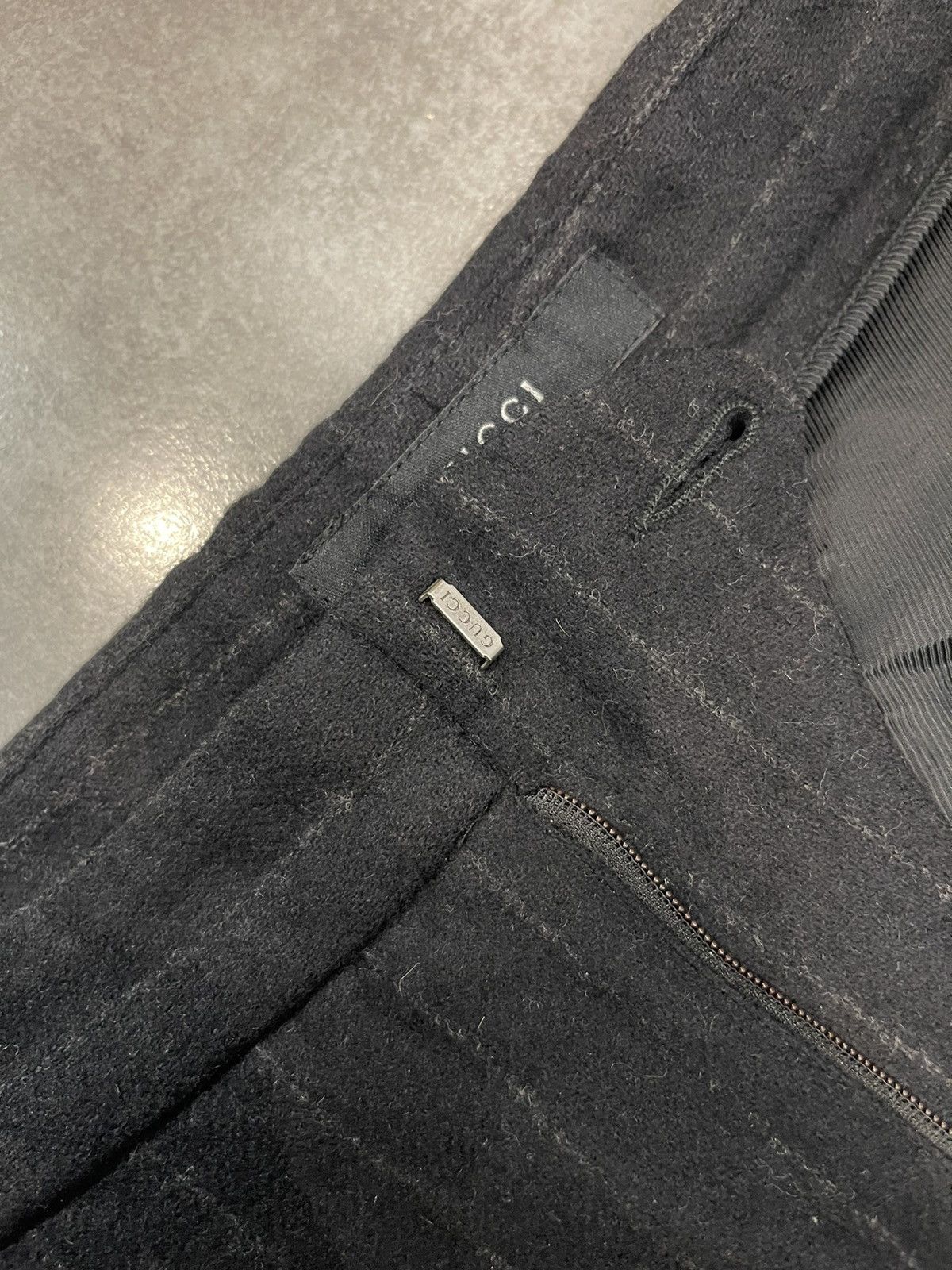 Gucci Gucci Striped Wool Black Casual Pants Size 28" / US 6 / IT 42 - 10 Thumbnail