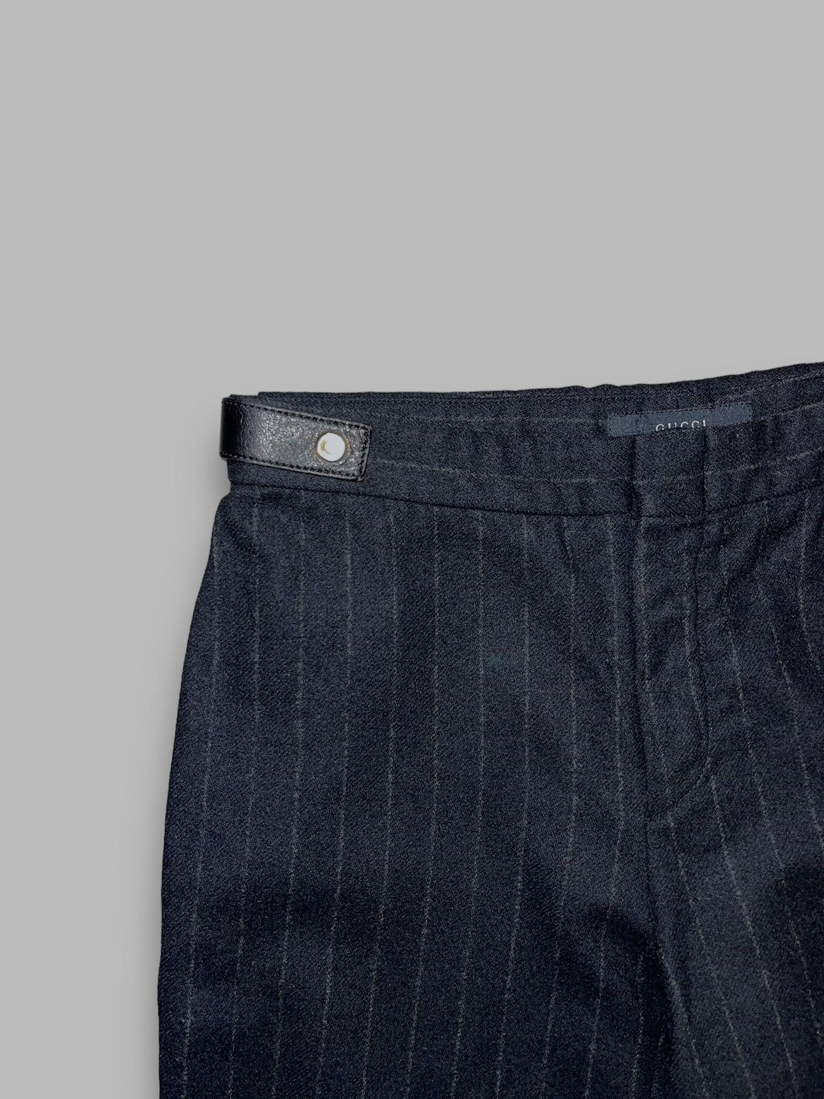 Gucci Gucci Striped Wool Black Casual Pants Size 28" / US 6 / IT 42 - 4 Thumbnail