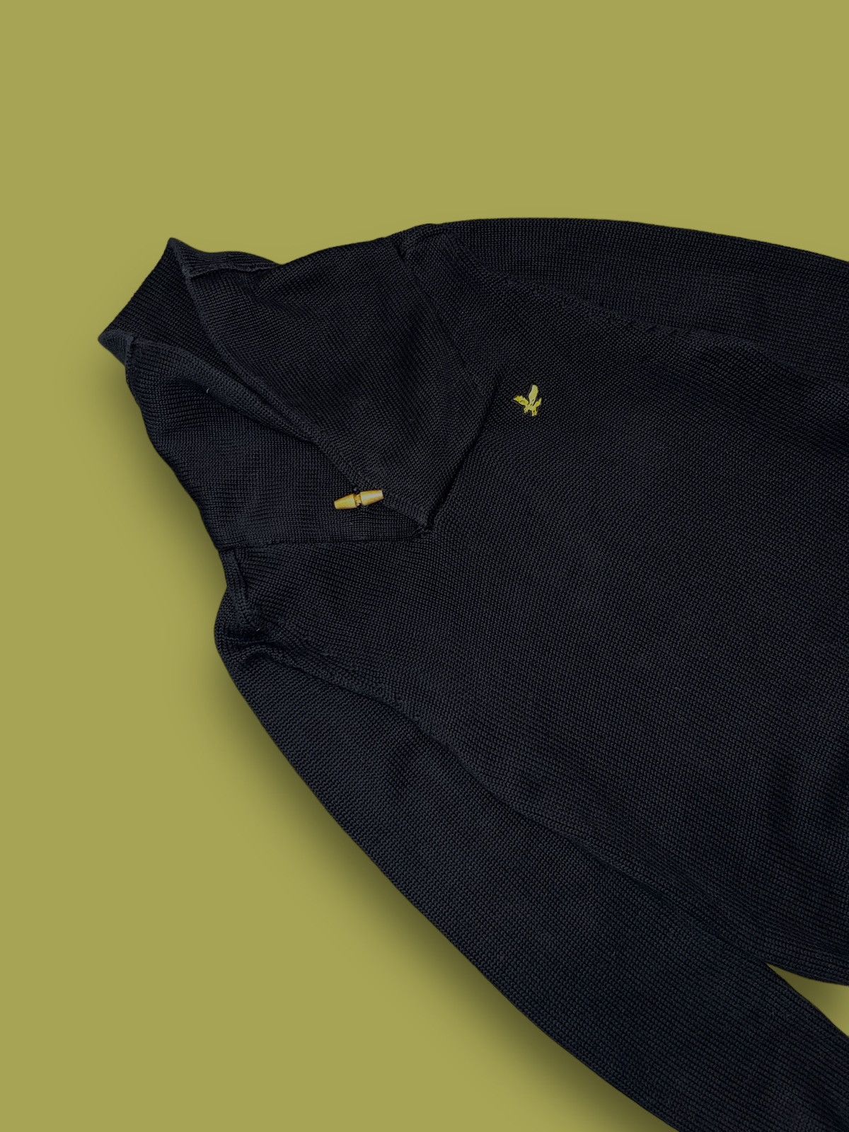 Lyle & Scott AW11 Lyle & Scott Handknited Roll Neck Casual Black Sweater Size US S / EU 44-46 / 1 - 5 Thumbnail