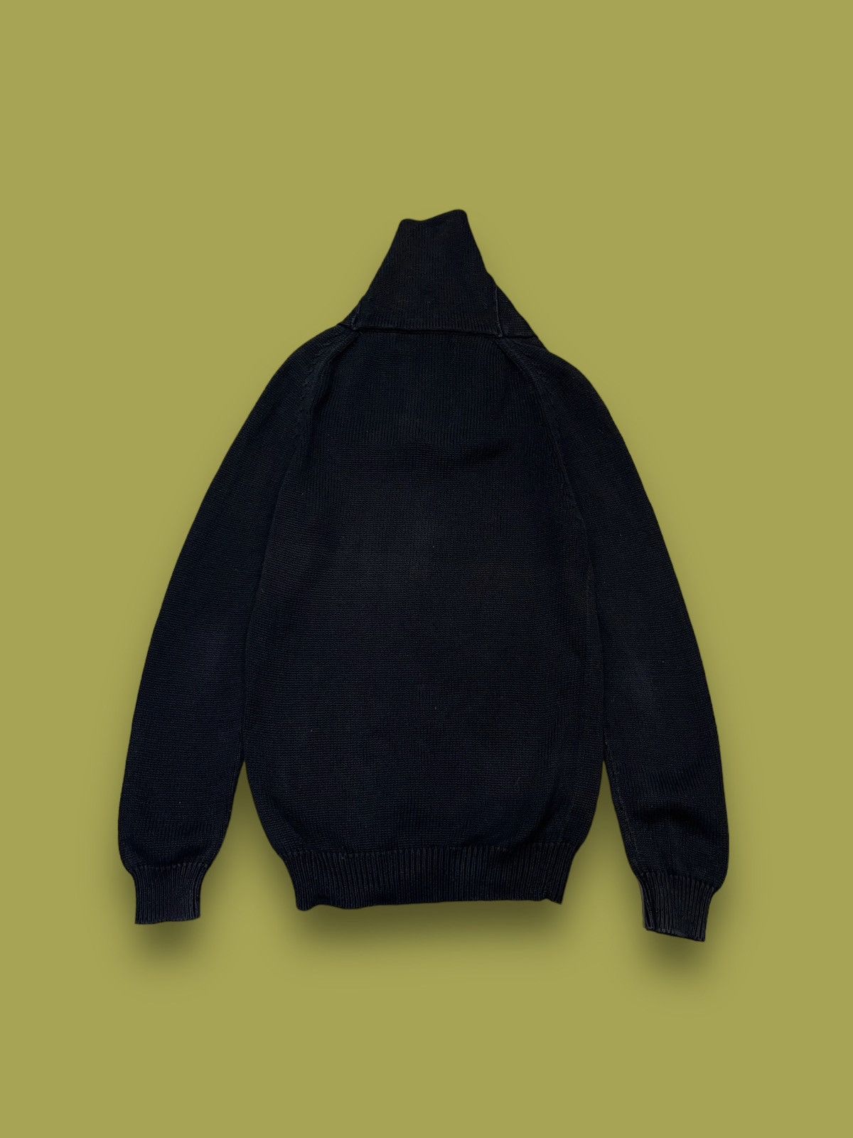 Lyle & Scott AW11 Lyle & Scott Handknited Roll Neck Casual Black Sweater Size US S / EU 44-46 / 1 - 6 Thumbnail
