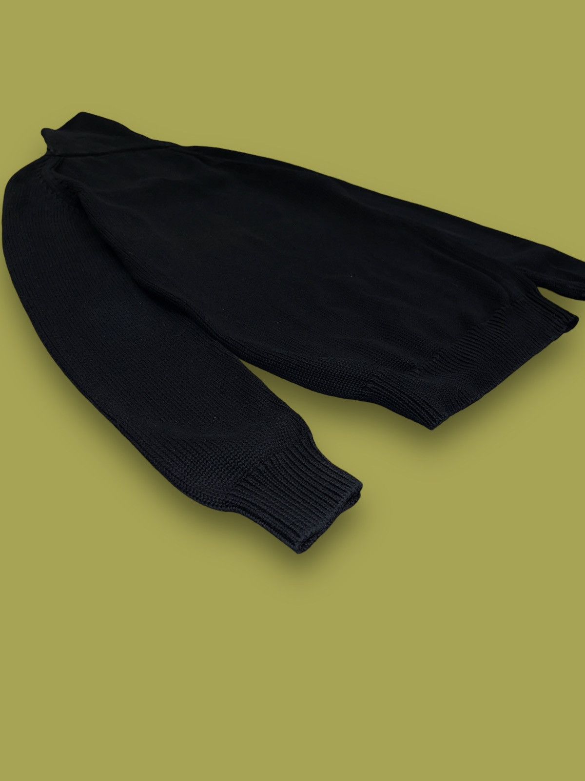 Lyle & Scott AW11 Lyle & Scott Handknited Roll Neck Casual Black Sweater Size US S / EU 44-46 / 1 - 8 Thumbnail