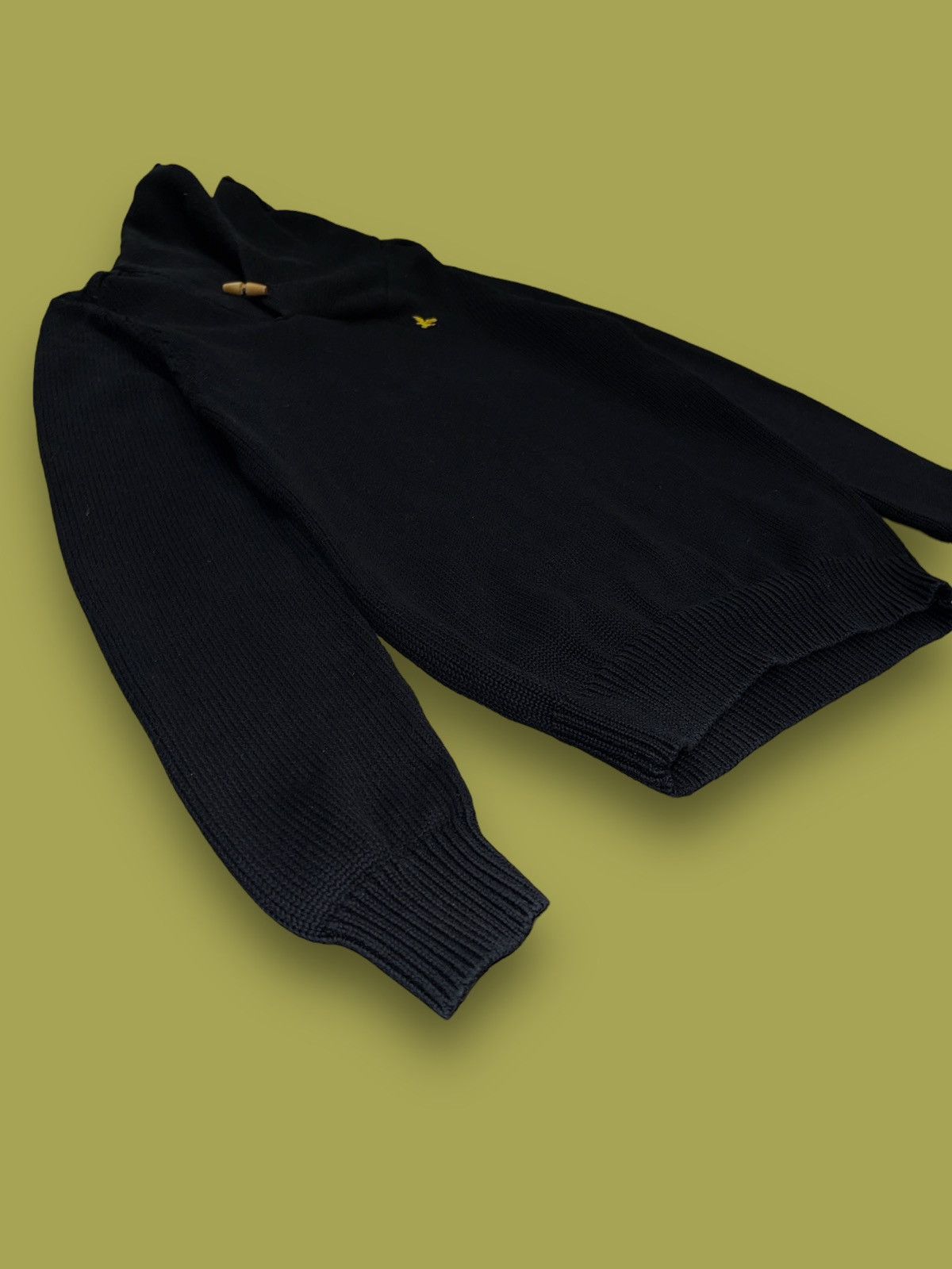 Lyle & Scott AW11 Lyle & Scott Handknited Roll Neck Casual Black Sweater Size US S / EU 44-46 / 1 - 3 Thumbnail