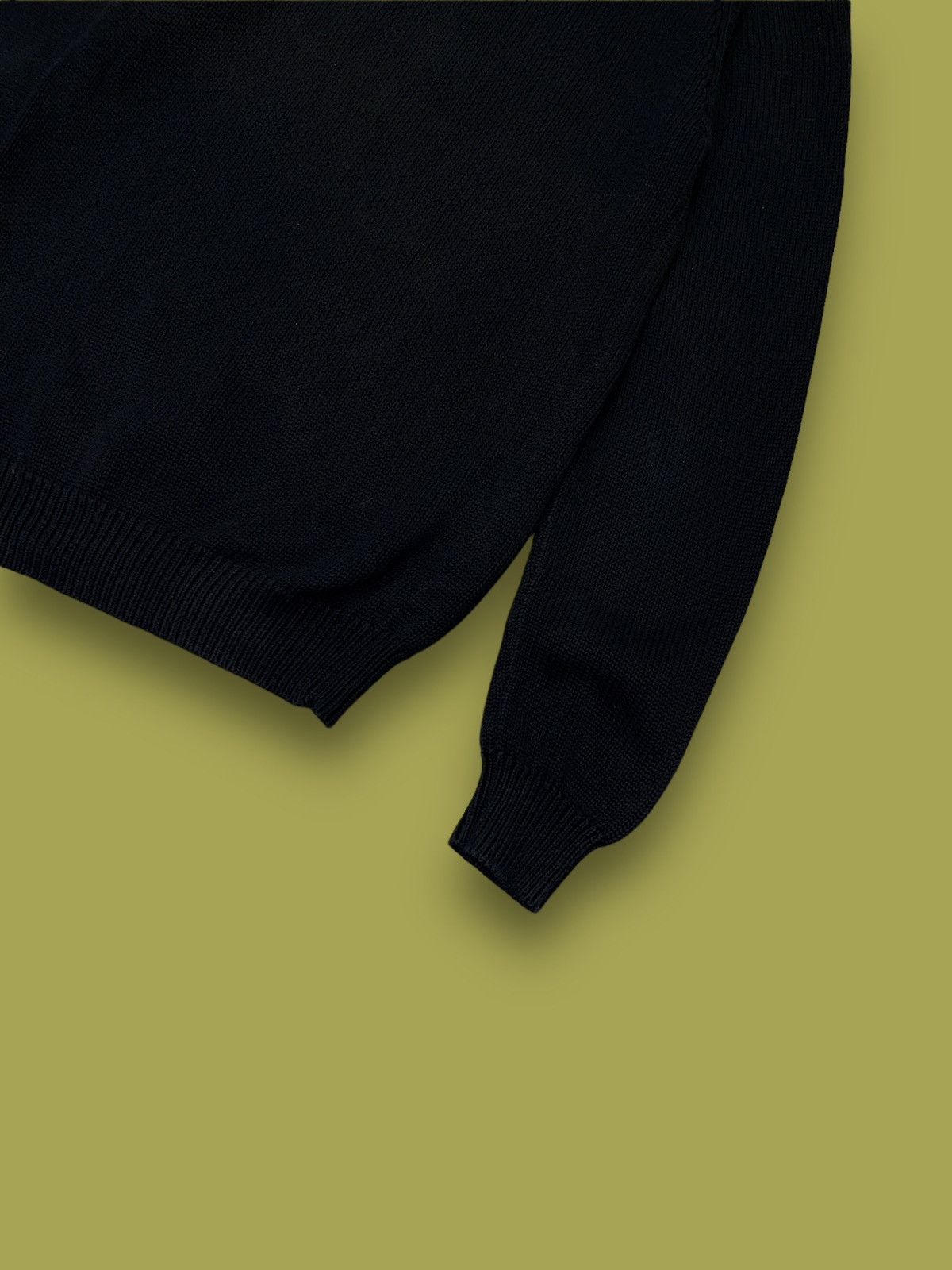 Lyle & Scott AW11 Lyle & Scott Handknited Roll Neck Casual Black Sweater Size US S / EU 44-46 / 1 - 7 Thumbnail