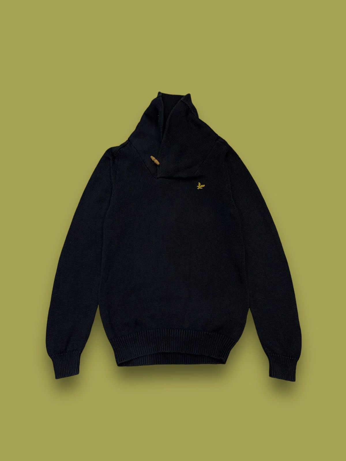 Lyle & Scott AW11 Lyle & Scott Handknited Roll Neck Casual Black Sweater Size US S / EU 44-46 / 1 - 1 Thumbnail