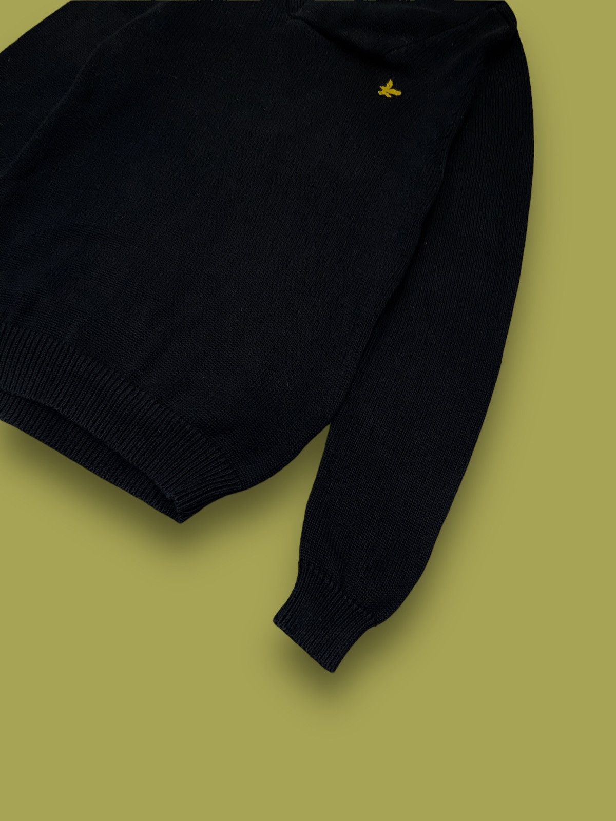 Lyle & Scott AW11 Lyle & Scott Handknited Roll Neck Casual Black Sweater Size US S / EU 44-46 / 1 - 2 Thumbnail
