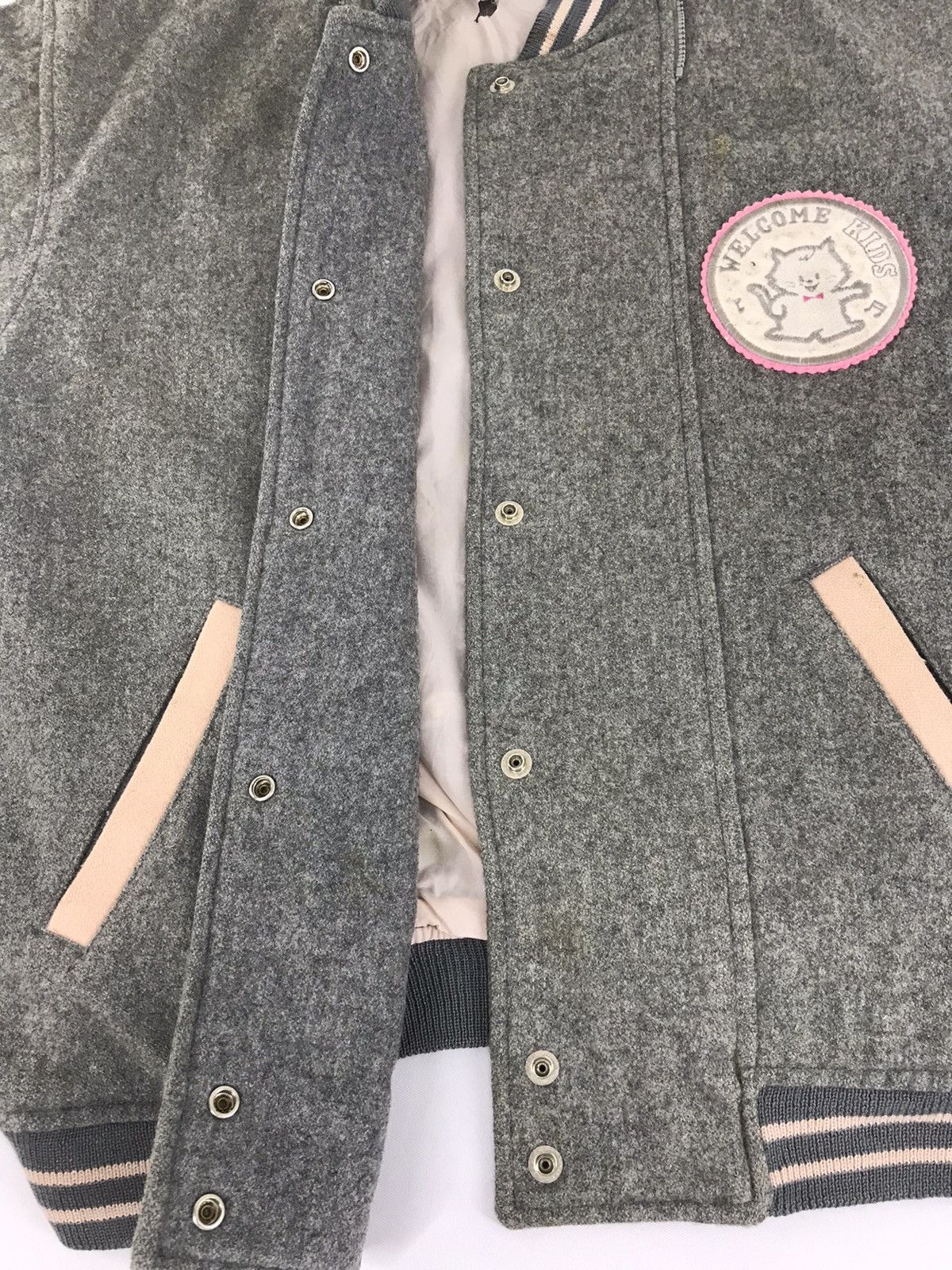 Japanese Brand Vintage 'Welcome Kids' Wool Varsity Jacket College Size US M / EU 48-50 / 2 - 5 Thumbnail