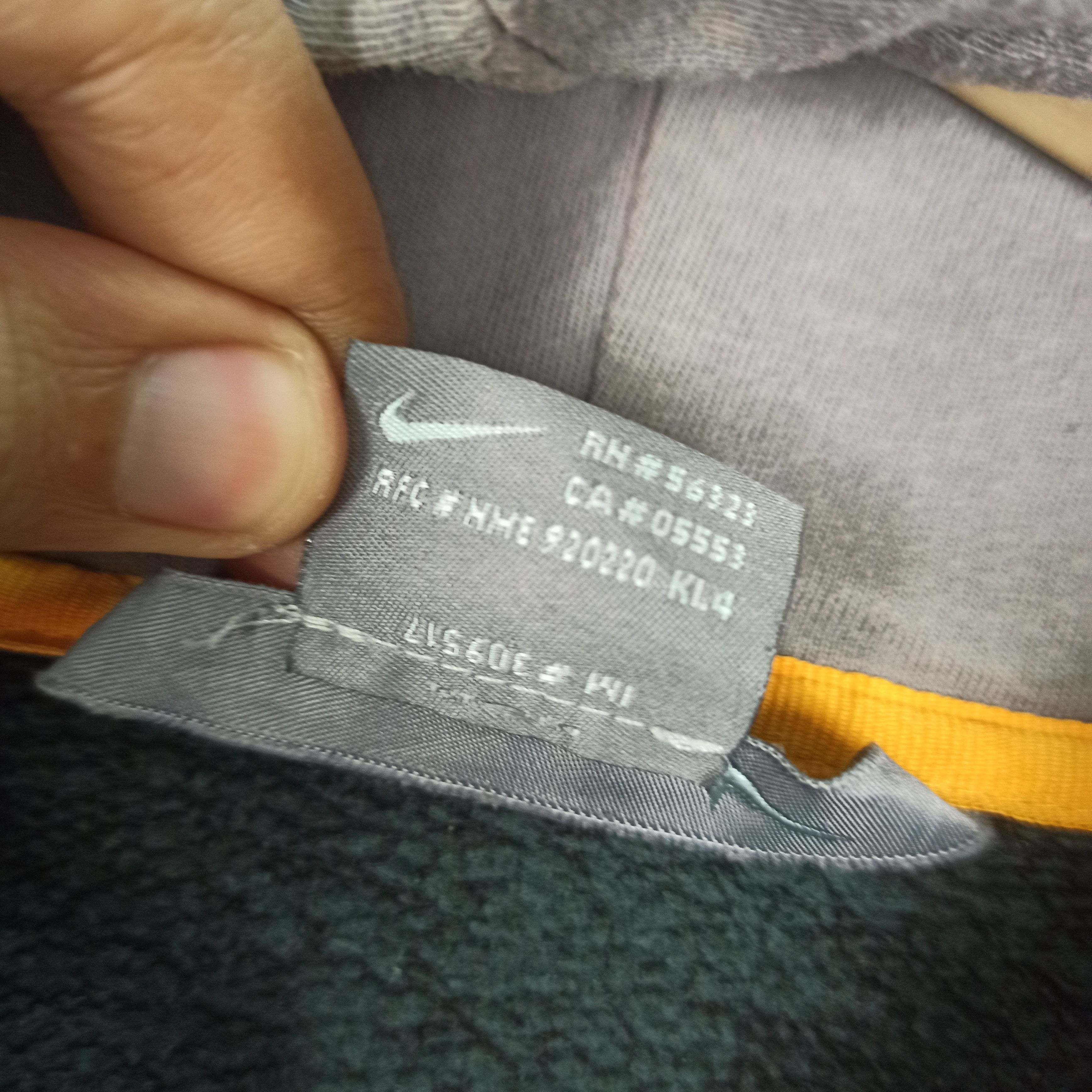Nike 🔥SUN FADED🔥 NIKE BIG LOGO SPELL OUT HOODIE ZIPPER Size US XL / EU 56 / 4 - 9 Thumbnail