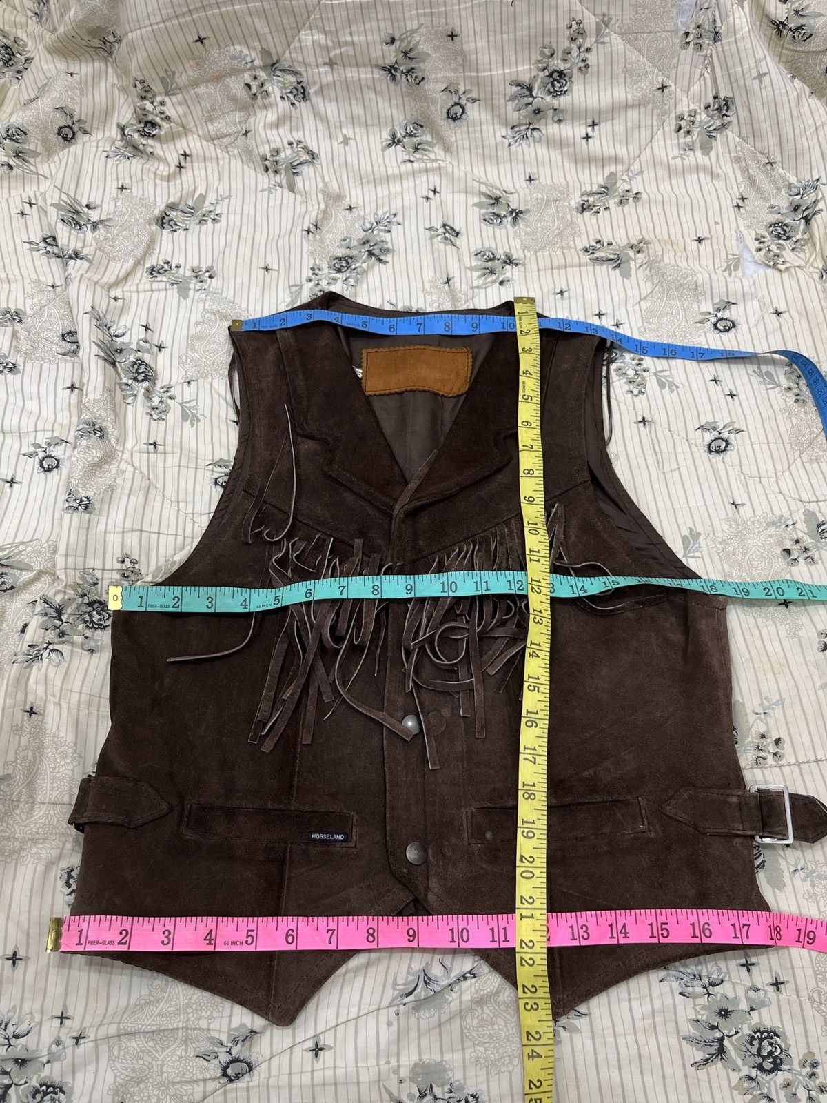 Vintage (Pppp). HORSELAND LEATHER VEST Size M / US 6-8 / IT 42-44 - 13 Thumbnail