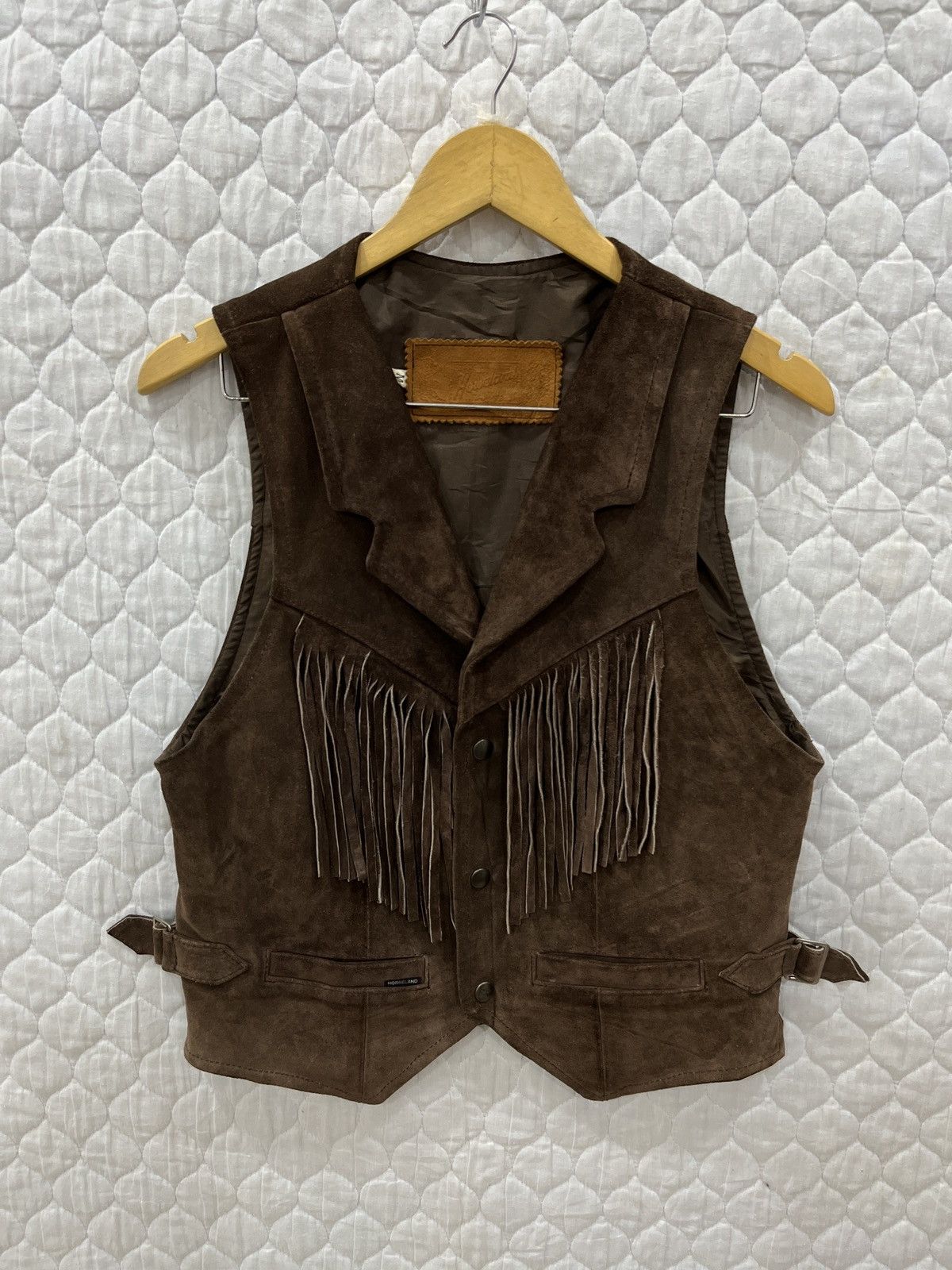 Vintage (Pppp). HORSELAND LEATHER VEST Size M / US 6-8 / IT 42-44 - 1 Thumbnail