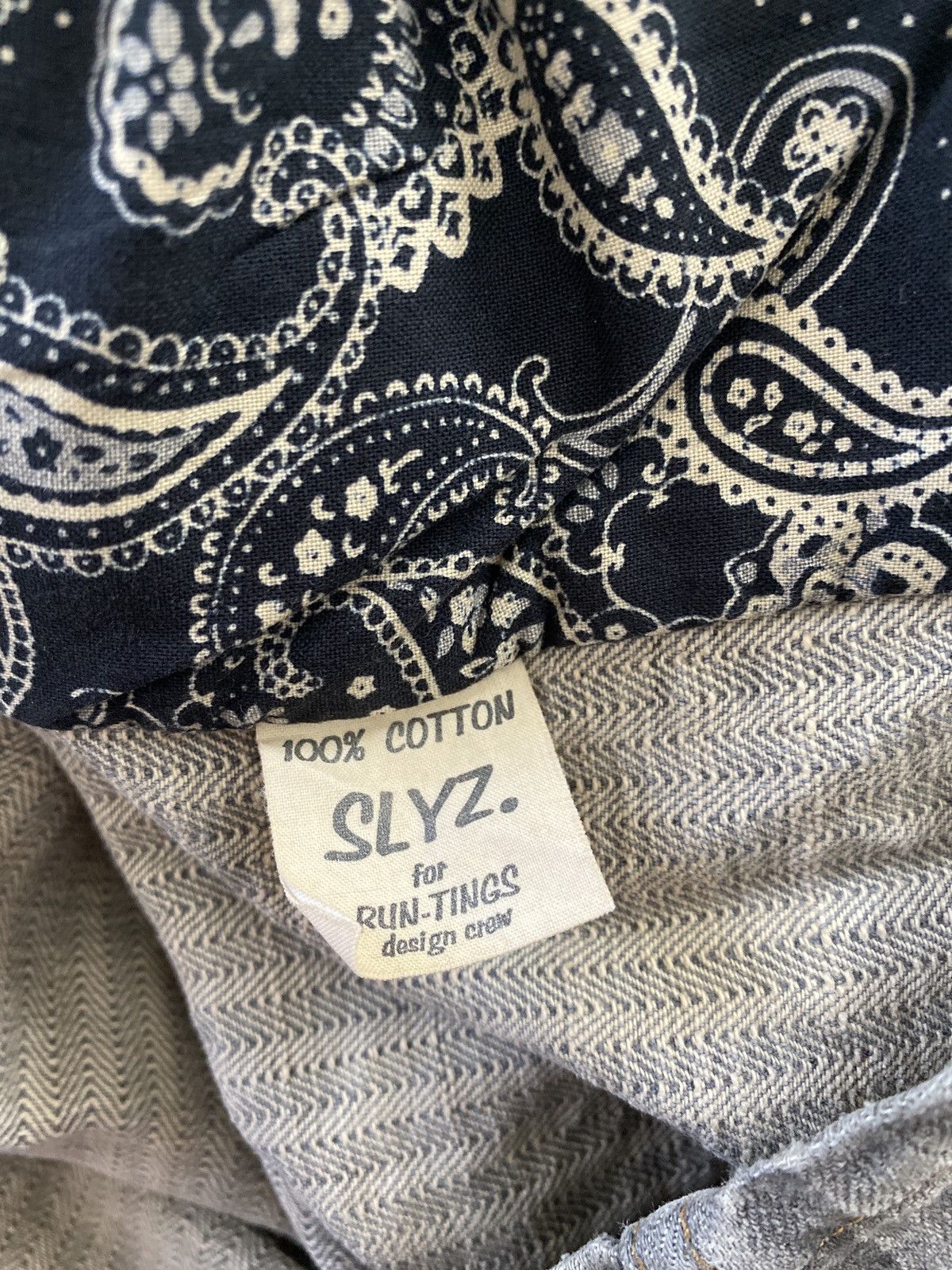 Japanese Brand SLYZDERS DENIM JACKET NICE DESIGN Size US M / EU 48-50 / 2 - 5 Thumbnail