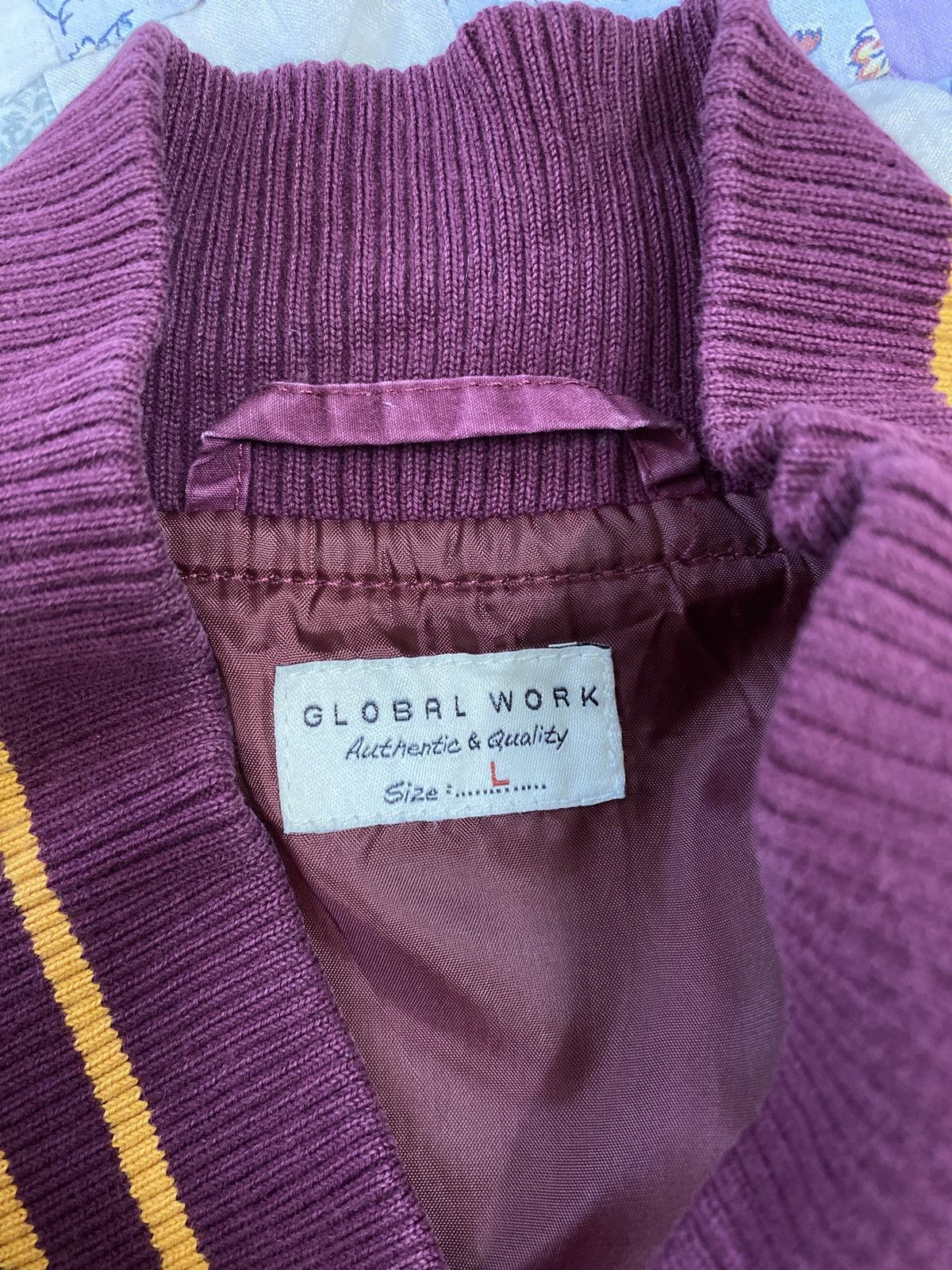Global Work GLOBAL WORK VARSITY COTTON JACKET Size US L / EU 52-54 / 3 - 4 Thumbnail