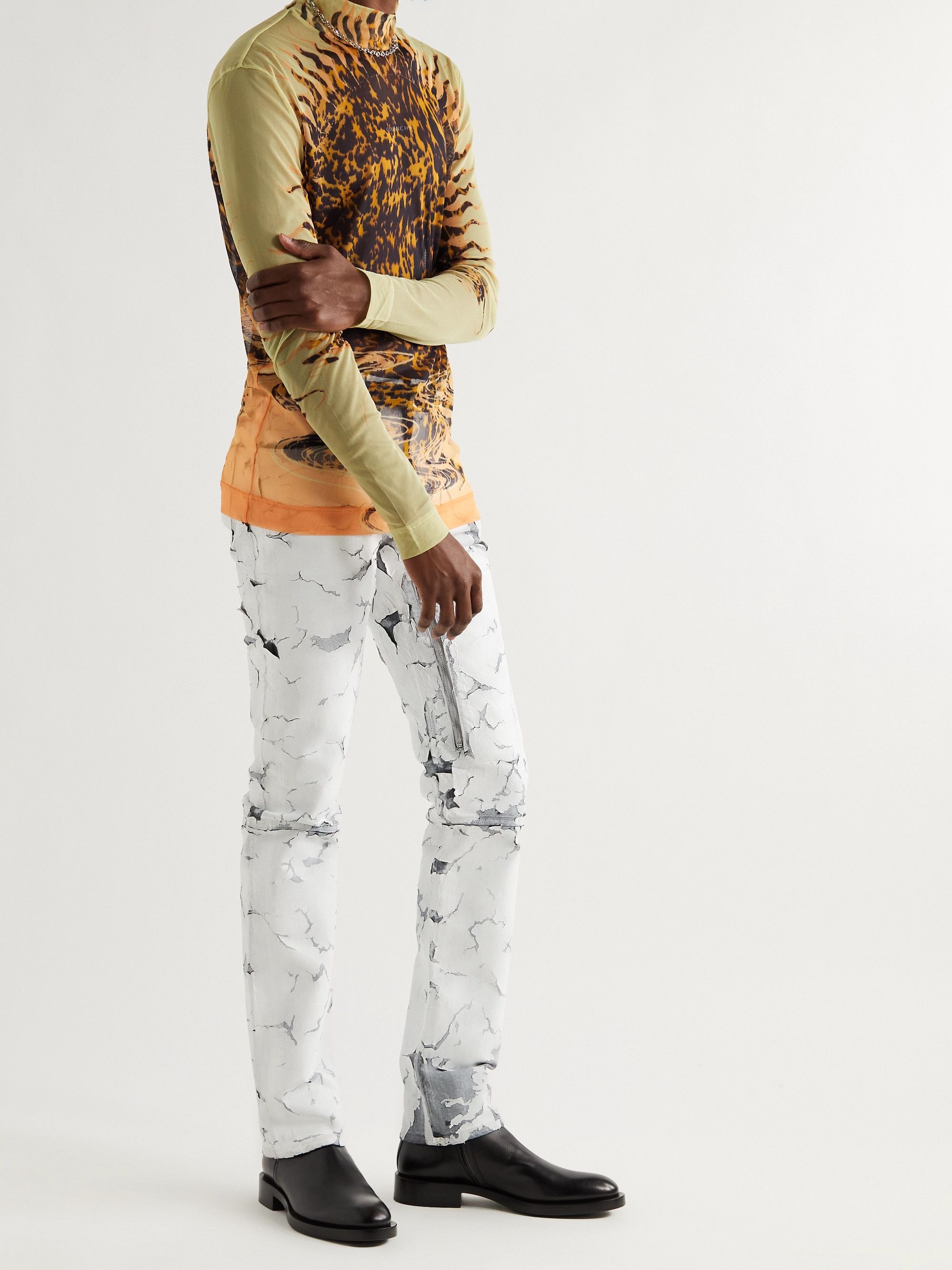 Givenchy SS21 Givenchy Matthew Williams Sun Mesh Roll Neck Size US M / EU 48-50 / 2 - 4 Thumbnail