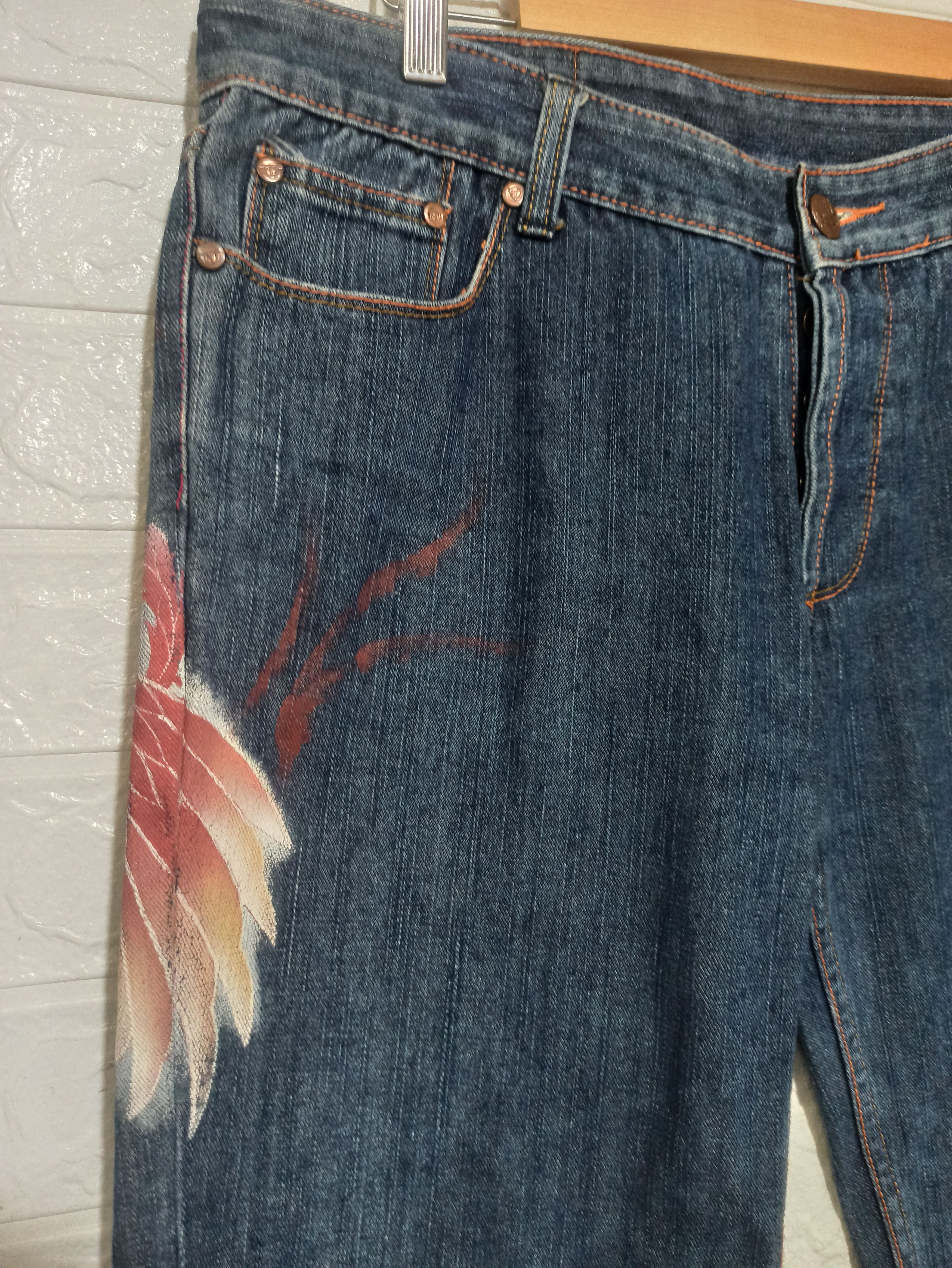 Japanese Brand 🔥Rare🔥 Redefine The Tradition Denim Pants Size US 35 - 3 Thumbnail
