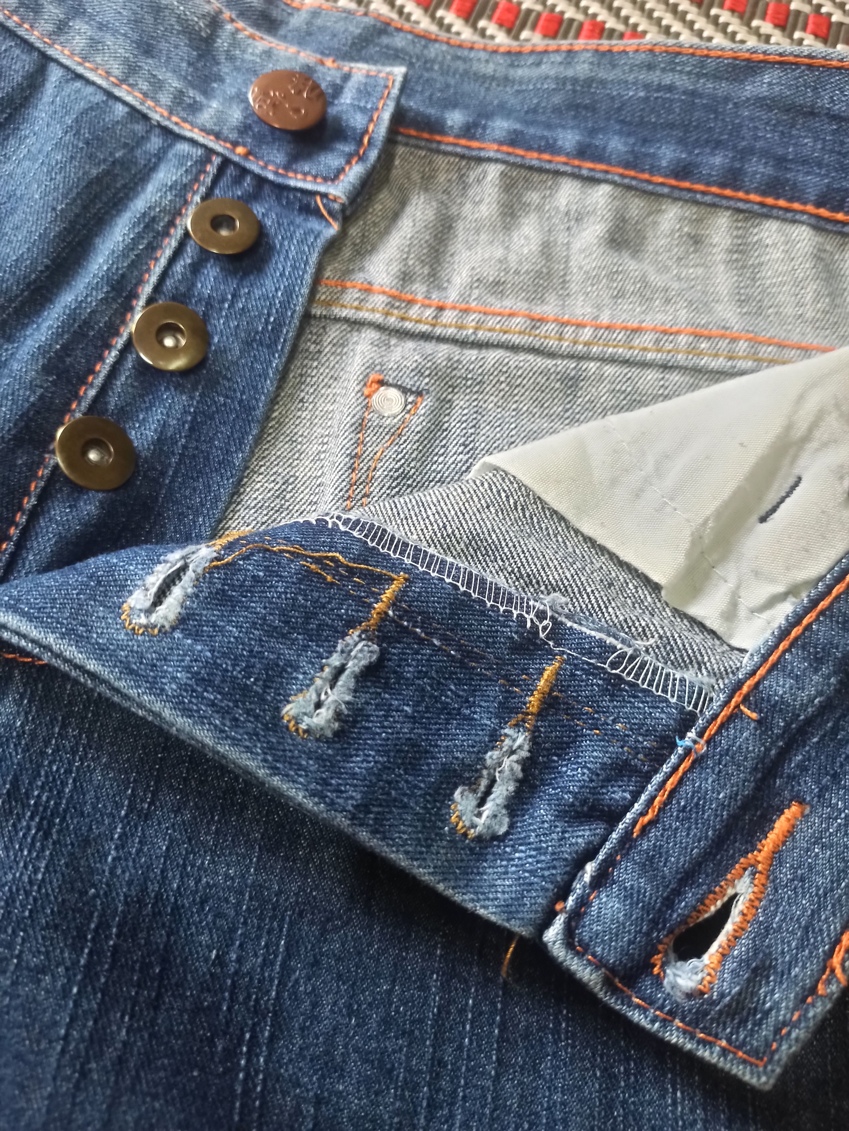 Japanese Brand 🔥Rare🔥 Redefine The Tradition Denim Pants Size US 35 - 10 Thumbnail