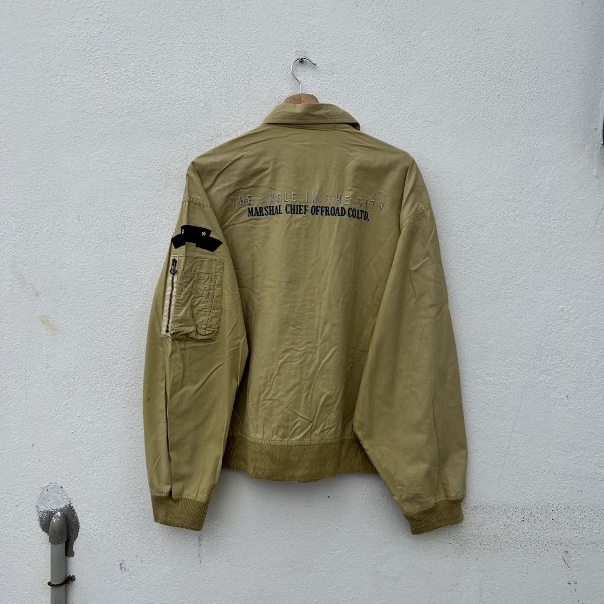 Japanese Brand VINTAGE VARSITY BOMBER JACKET MARSHALL CHIEF OFFROAD CO TLD Size US L / EU 52-54 / 3 - 8 Thumbnail