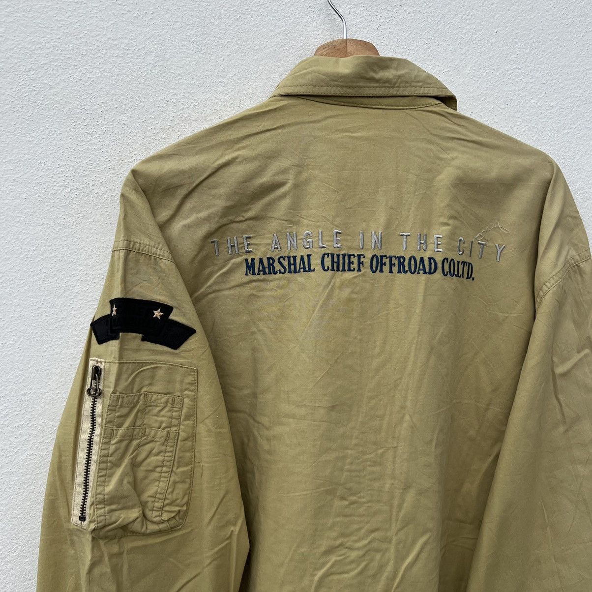 Japanese Brand VINTAGE VARSITY BOMBER JACKET MARSHALL CHIEF OFFROAD CO TLD Size US L / EU 52-54 / 3 - 10 Thumbnail