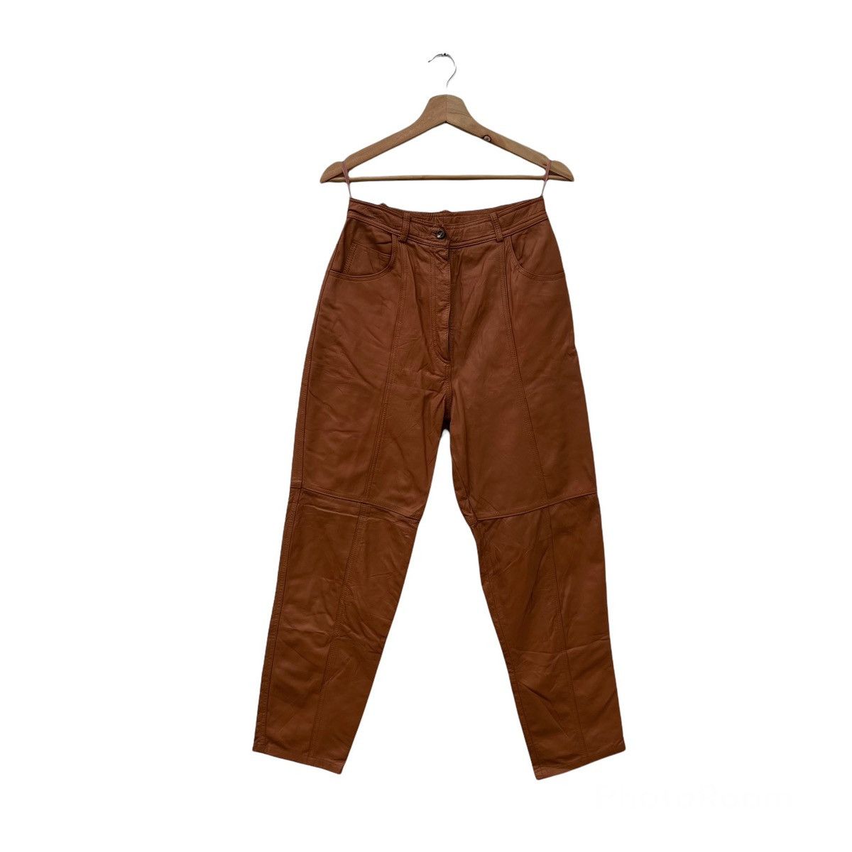 Japanese Brand VINTAGE LEATHER PANTS BIKER PARACHUTE JAPANESE BRAND Size US 29 - 1 Thumbnail