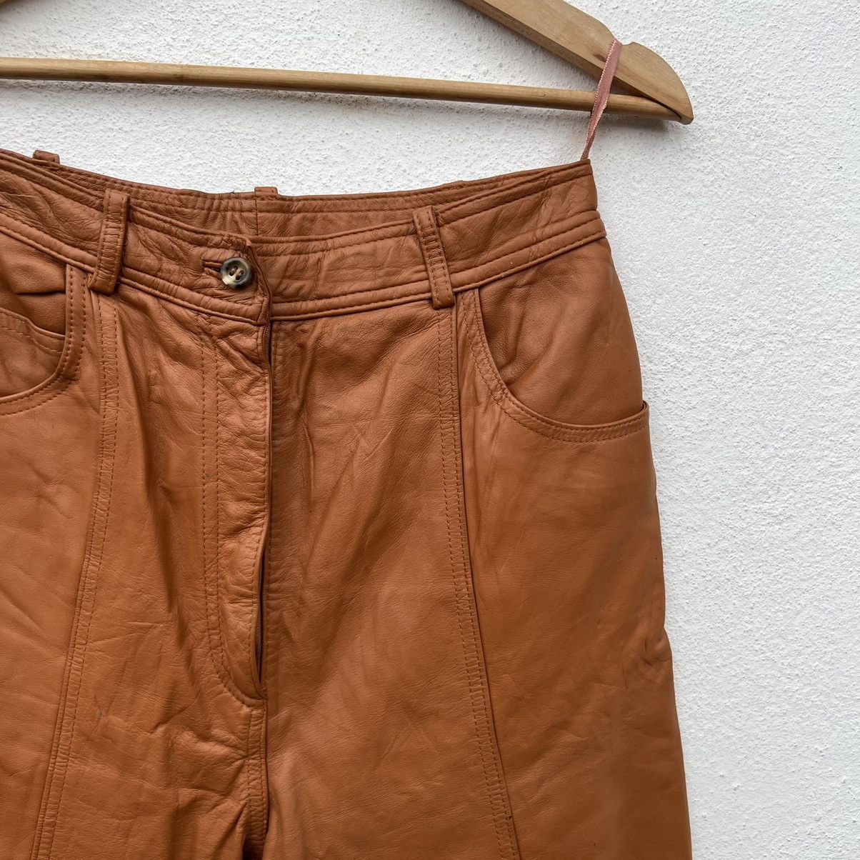 Japanese Brand VINTAGE LEATHER PANTS BIKER PARACHUTE JAPANESE BRAND Size US 29 - 7 Thumbnail