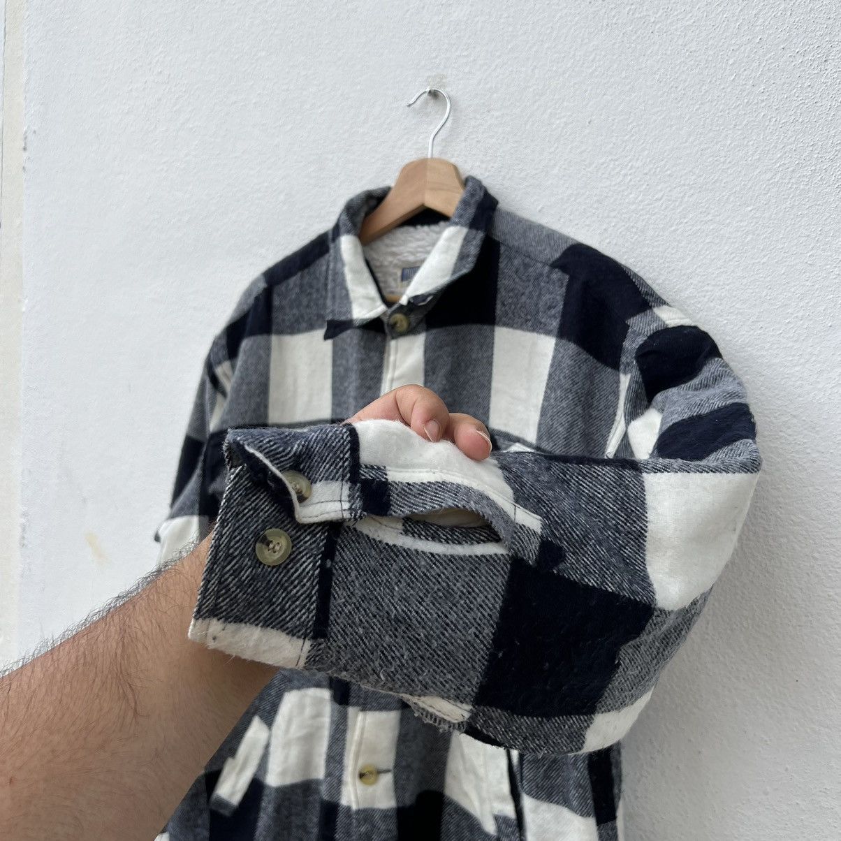 Flannel VINTAGE VOIXD HOMME FLANNEL JACKET TARTAN DESIGN Size US L / EU 52-54 / 3 - 8 Thumbnail