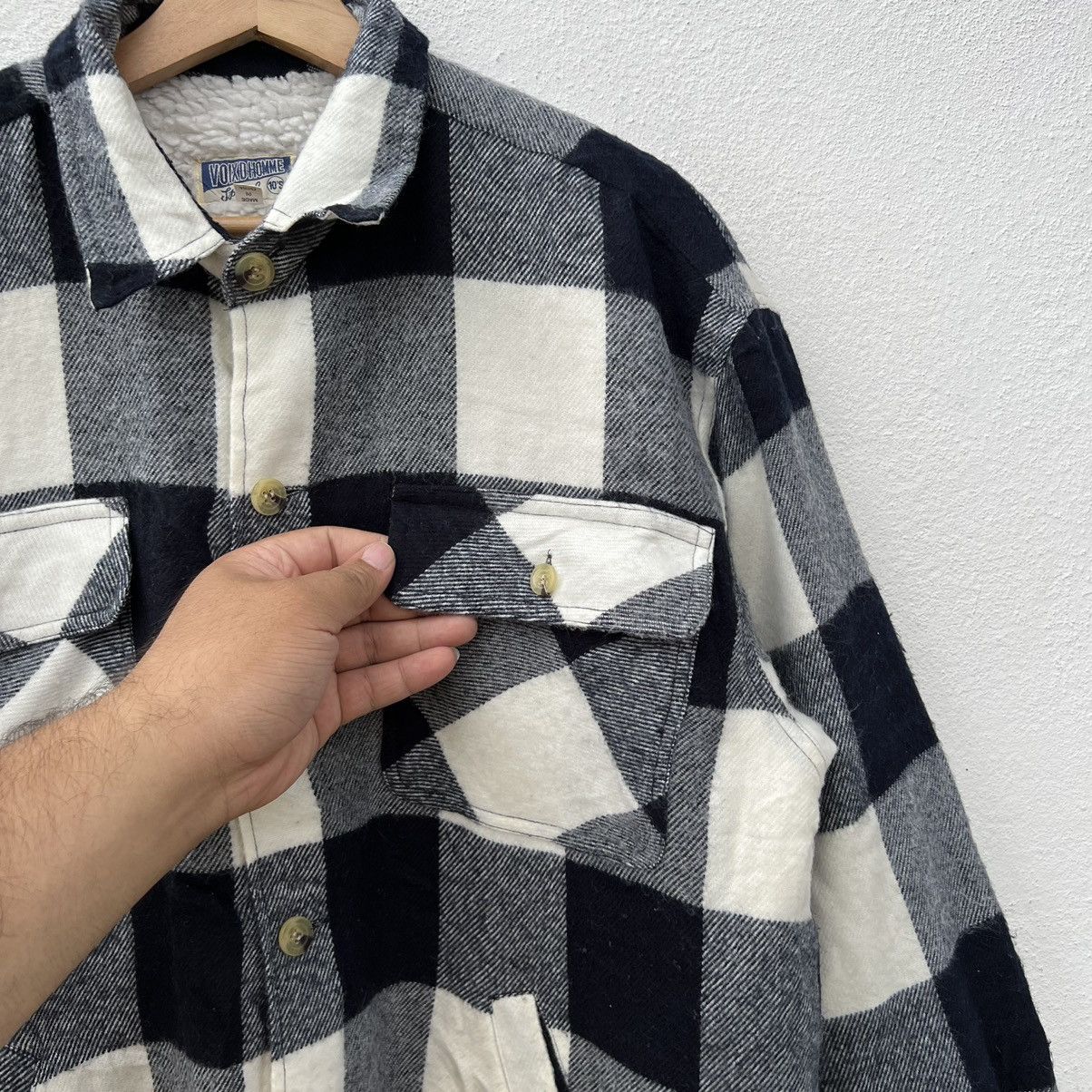 Flannel VINTAGE VOIXD HOMME FLANNEL JACKET TARTAN DESIGN Size US L / EU 52-54 / 3 - 6 Thumbnail
