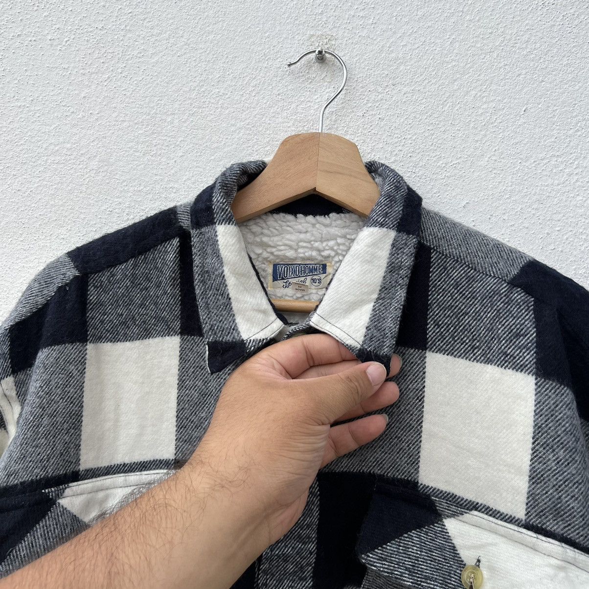 Flannel VINTAGE VOIXD HOMME FLANNEL JACKET TARTAN DESIGN Size US L / EU 52-54 / 3 - 7 Thumbnail