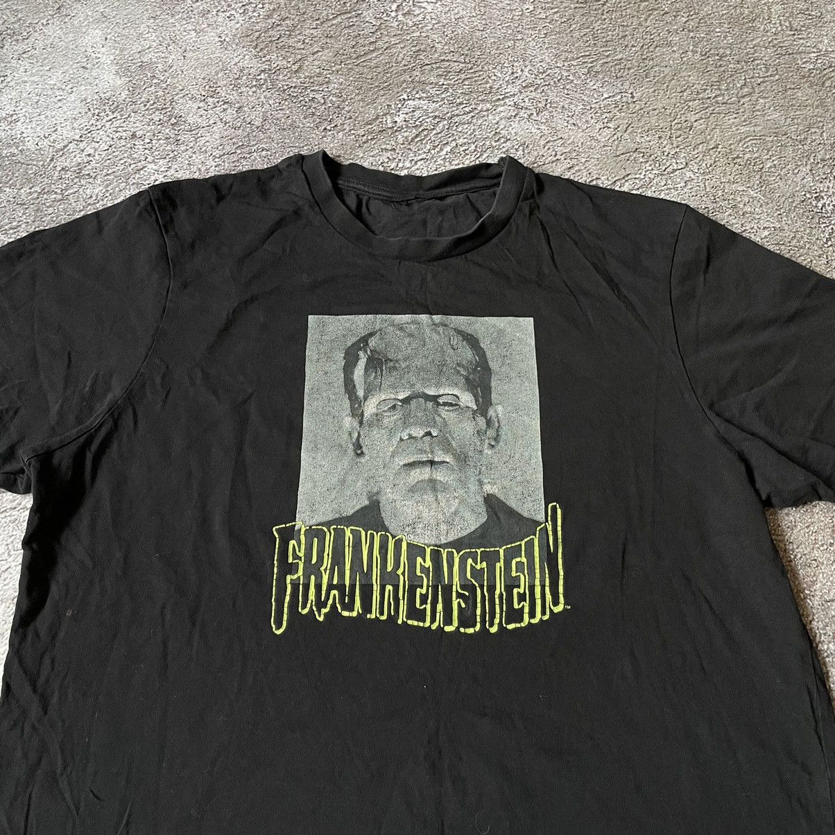 Band Tees Vintage Y2K FRANKENSTEIN ABSTRACT CREEPY HORROR SKELETON Size US M / EU 48-50 / 2 - 5 Thumbnail