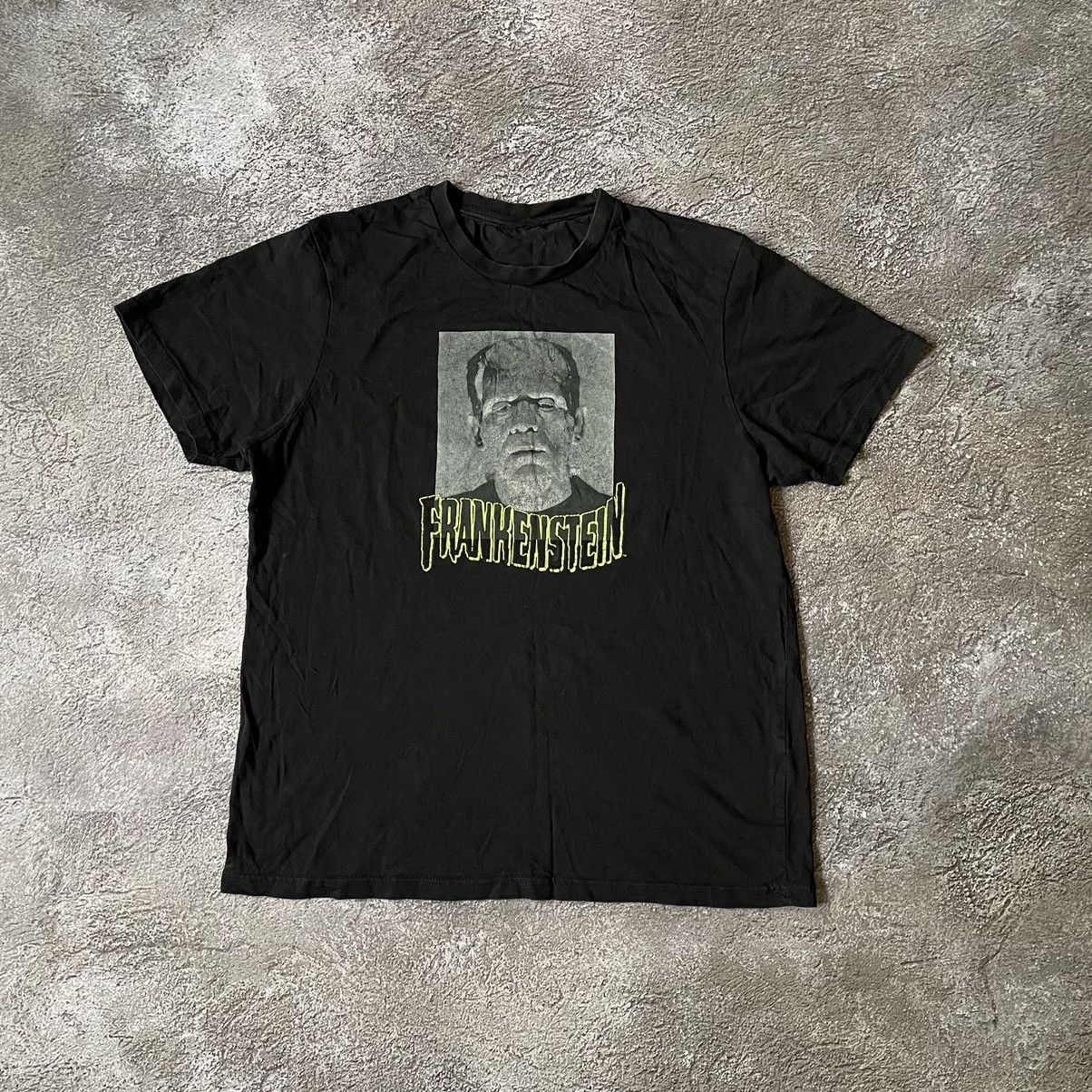 Band Tees Vintage Y2K FRANKENSTEIN ABSTRACT CREEPY HORROR SKELETON Size US M / EU 48-50 / 2 - 2 Thumbnail