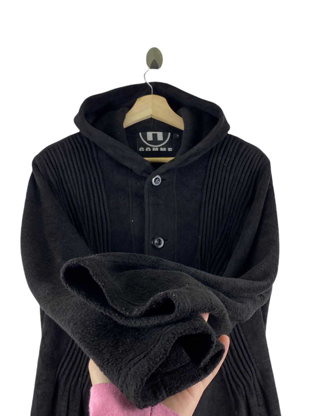 Japanese Brand GOMME BLACK FLEECE LONG JACKET Size US M / EU 48-50 / 2 - 4 Thumbnail
