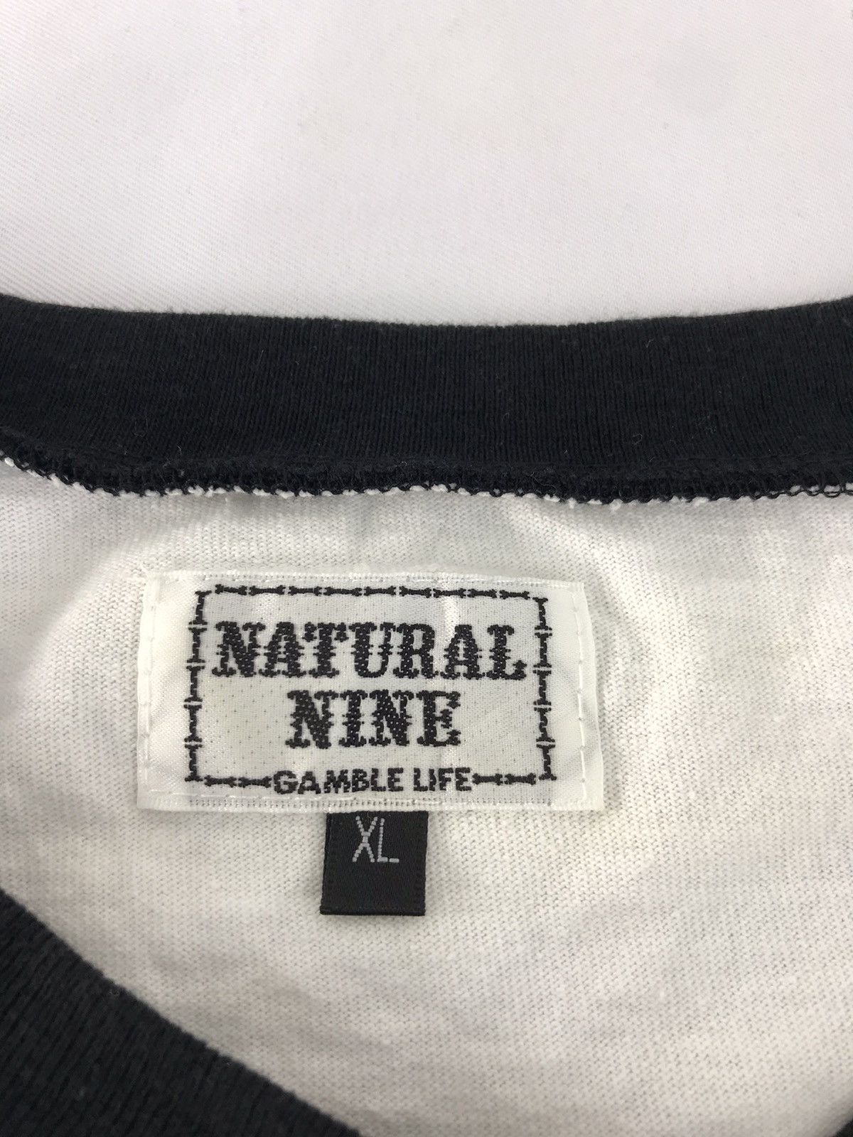 Japanese Brand × Vintage Natural Nine Gamble Life 3 Quater Raglan Tee Printed Size US M / EU 48-50 / 2 - 5 Thumbnail
