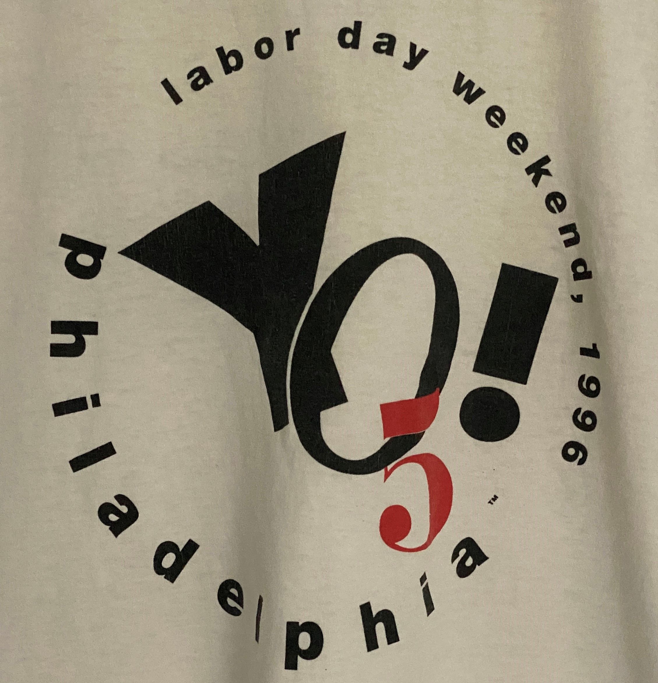 Hanes VTG 90's | Labor Day Weekend Philadelphia YO! 5 T shirt Size US XL / EU 56 / 4 - 2 Thumbnail