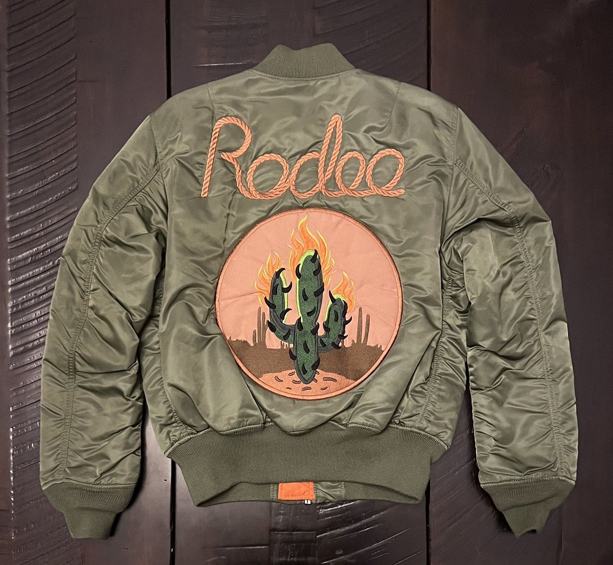 Travis Scott Travis Scott Rodeo Tour Green Bomber Grailed