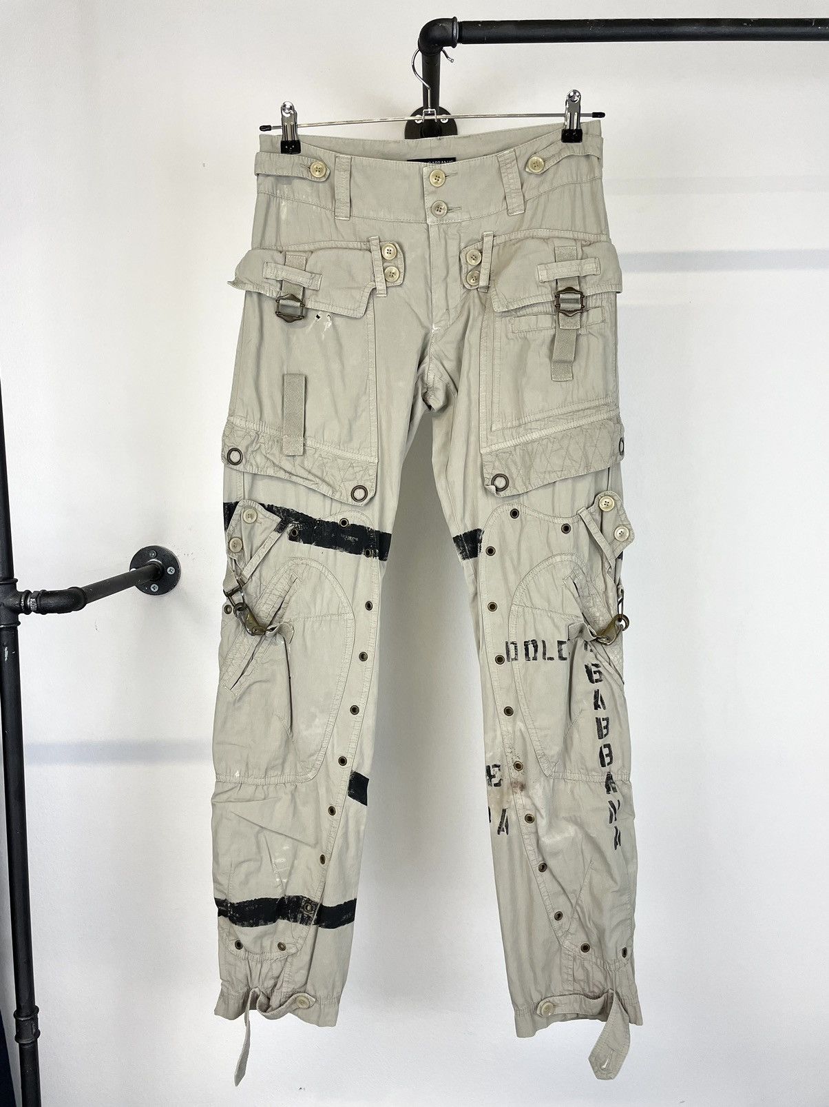 Dolce&Gabbana Vintage Archive Men's Khaki Cargo Pants