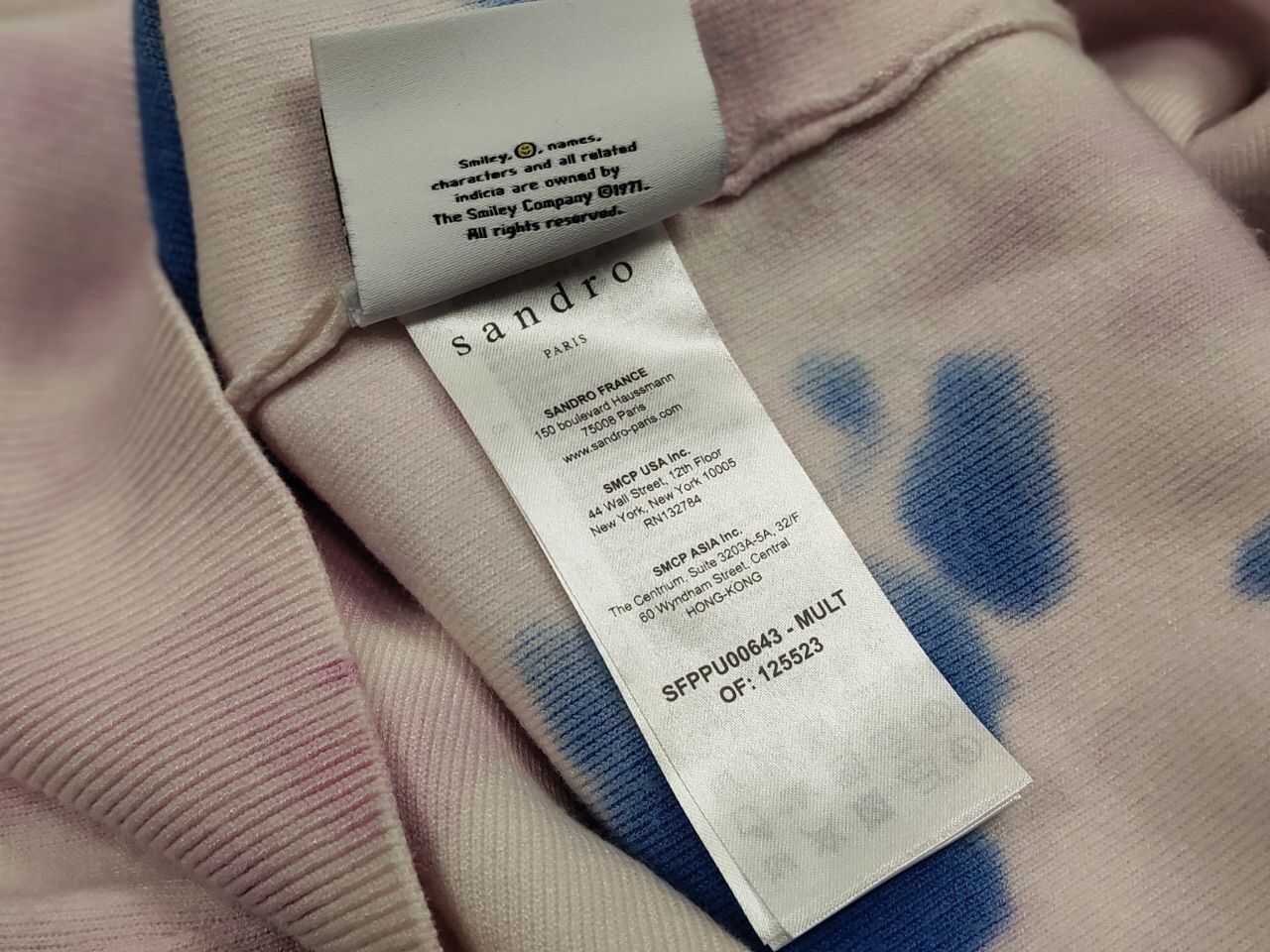 Sandro Sandro x Smiley Tie Dye Multicolor stretch Sweater Smiley Size L / US 10 / IT 46 - 23 Thumbnail
