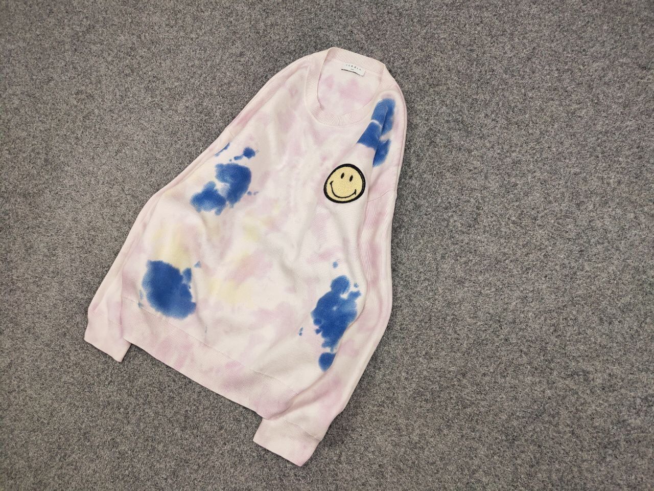 Sandro Sandro x Smiley Tie Dye Multicolor stretch Sweater Smiley Size L / US 10 / IT 46 - 3 Thumbnail